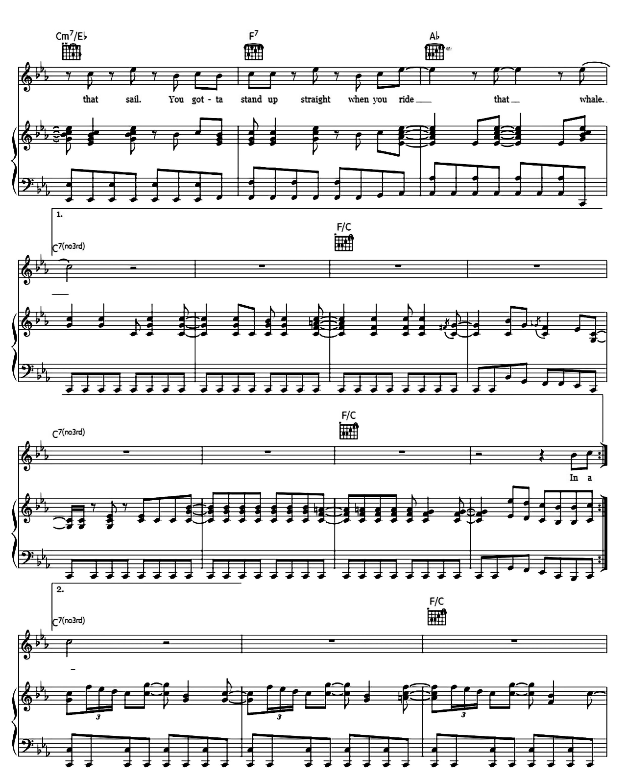 Hey Ahab sheet music 4