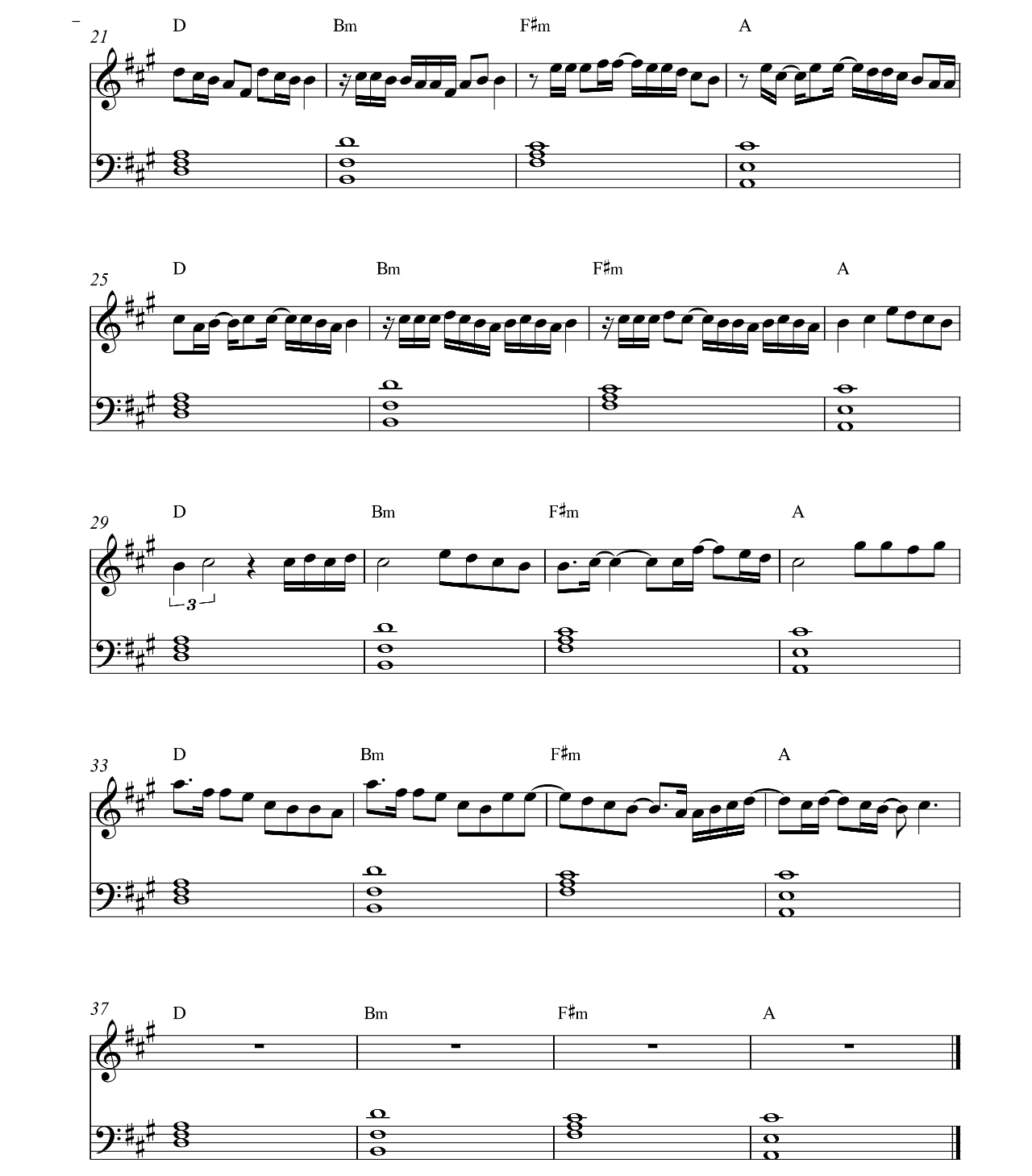 De Una Vez sheet music 2