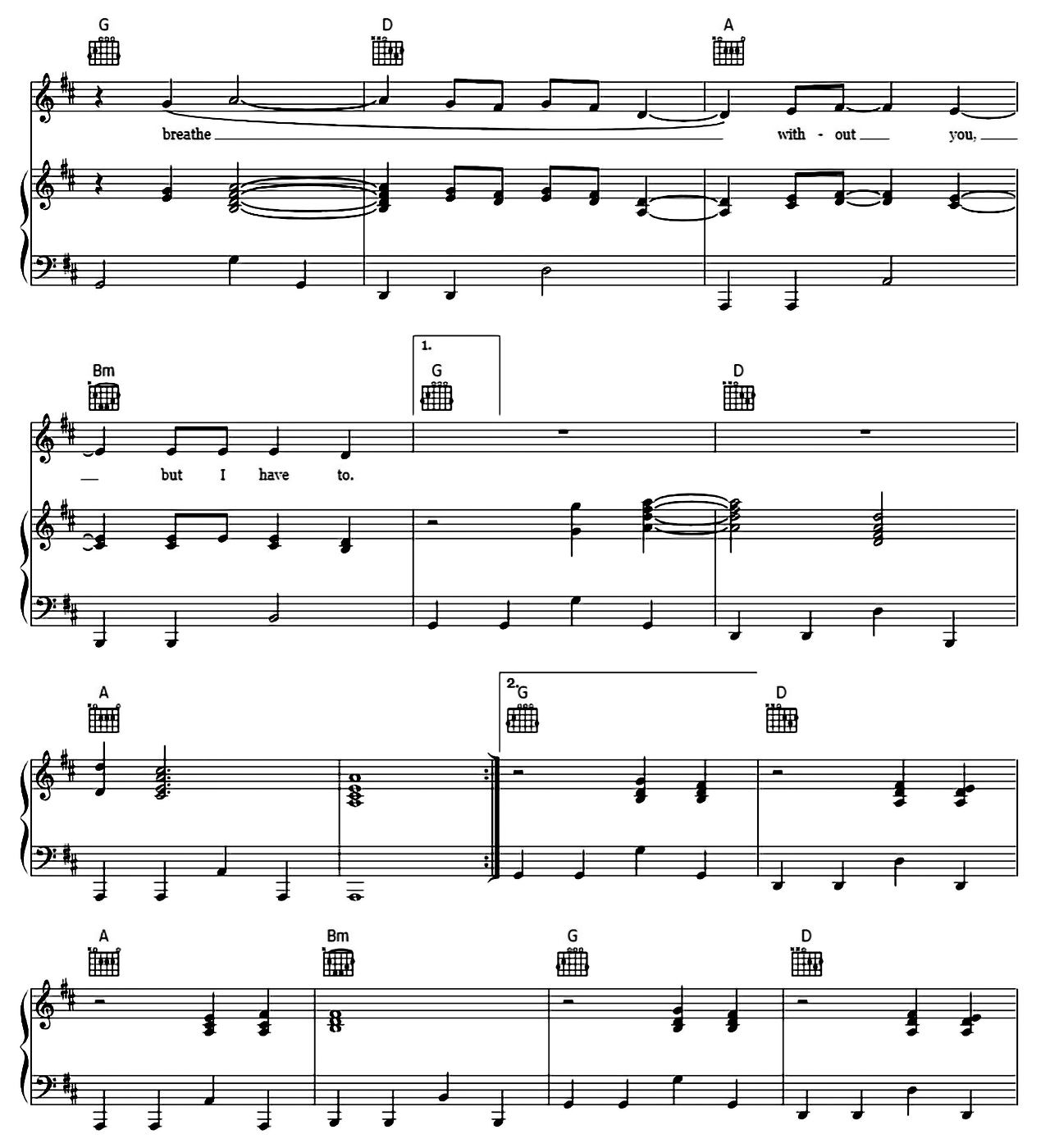 Breathe sheet music 6