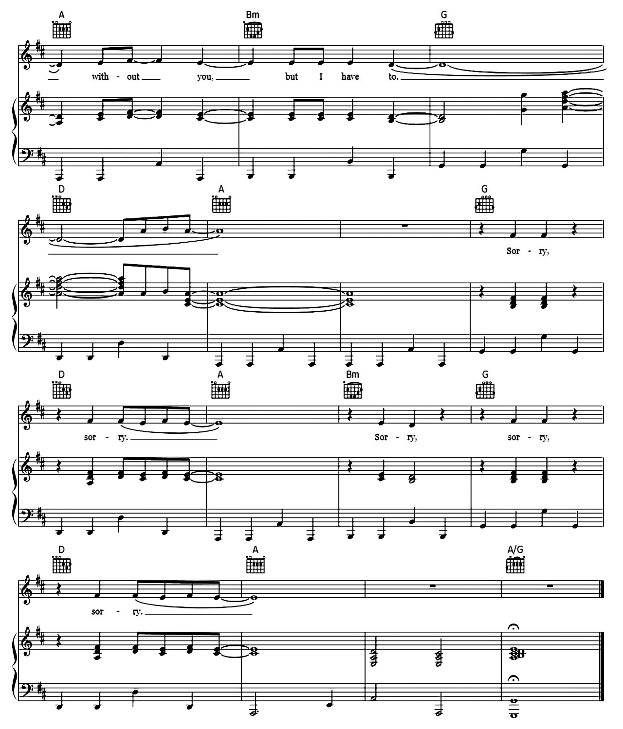 Breathe sheet music 10