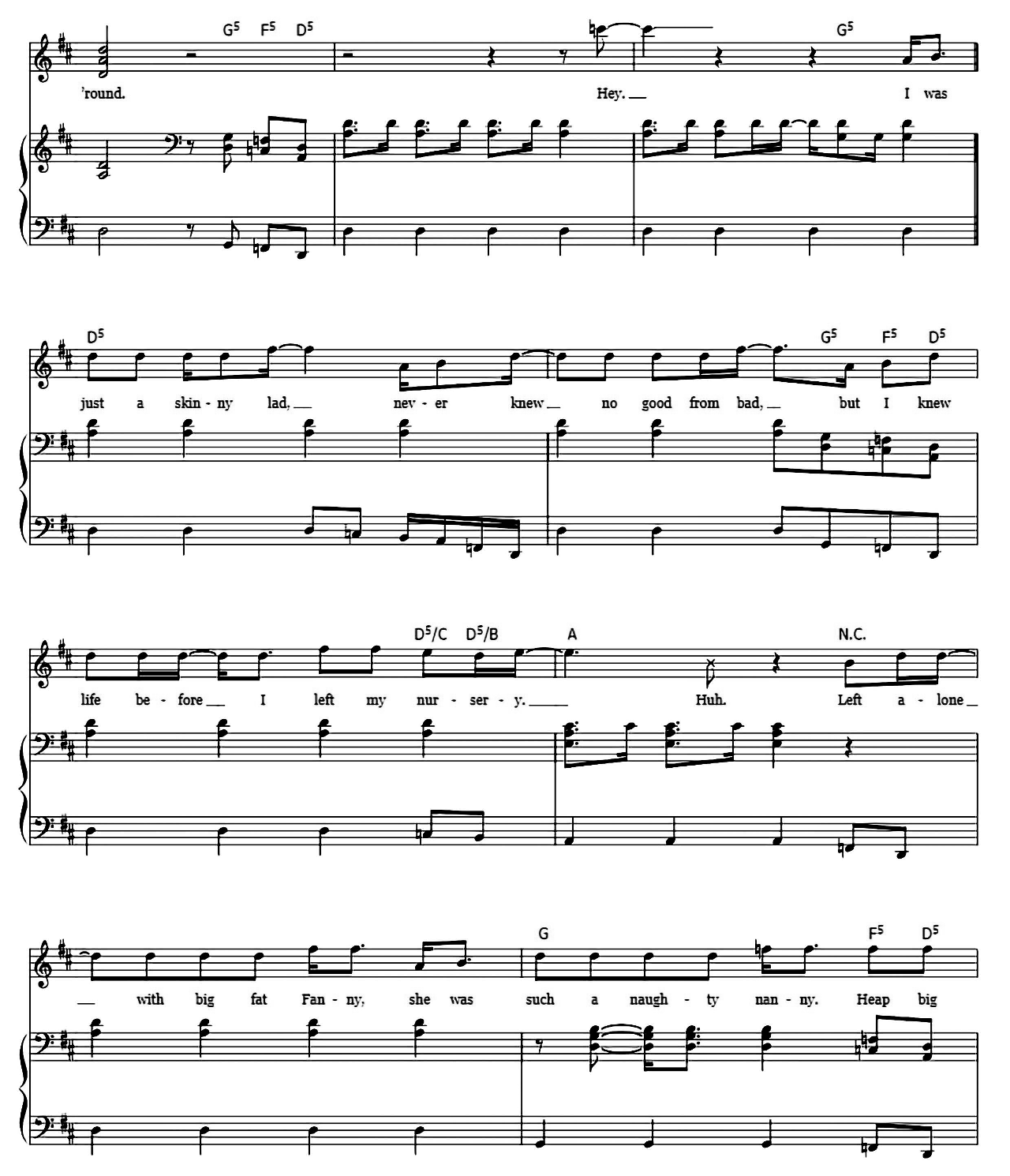 Fat Bottomed Girls sheet music 2