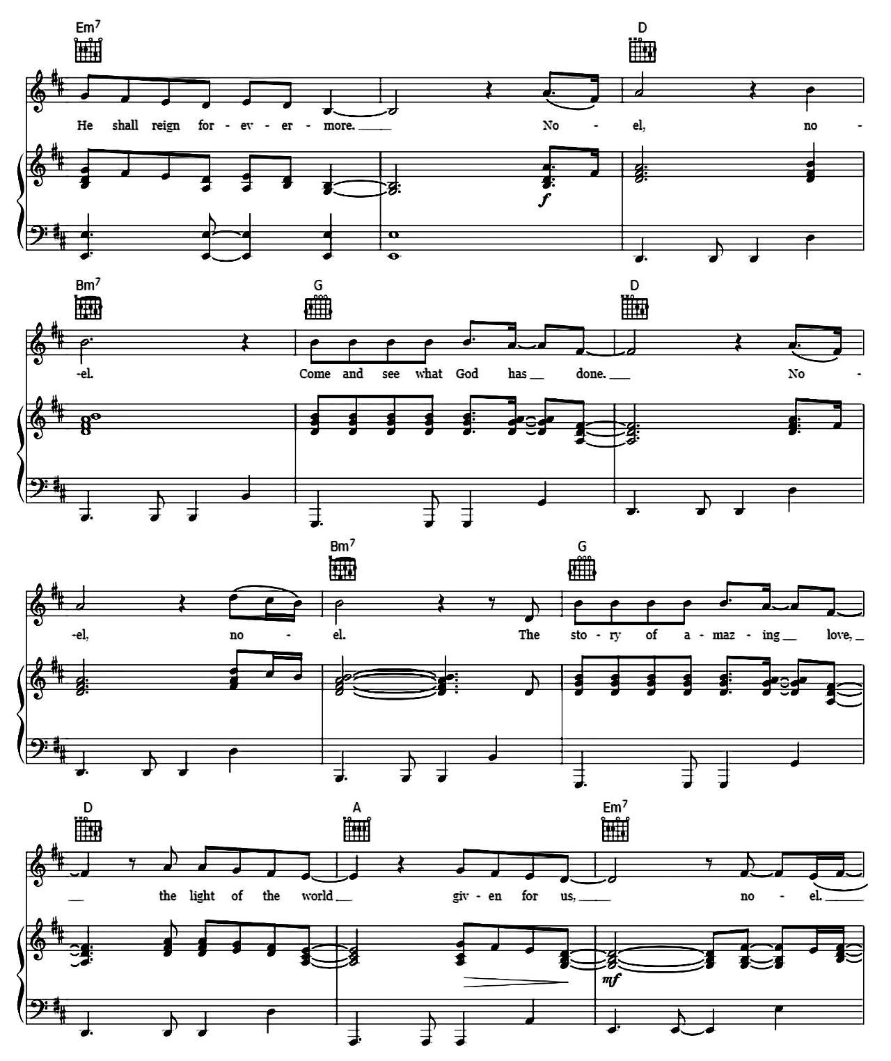 Noel sheet music 4