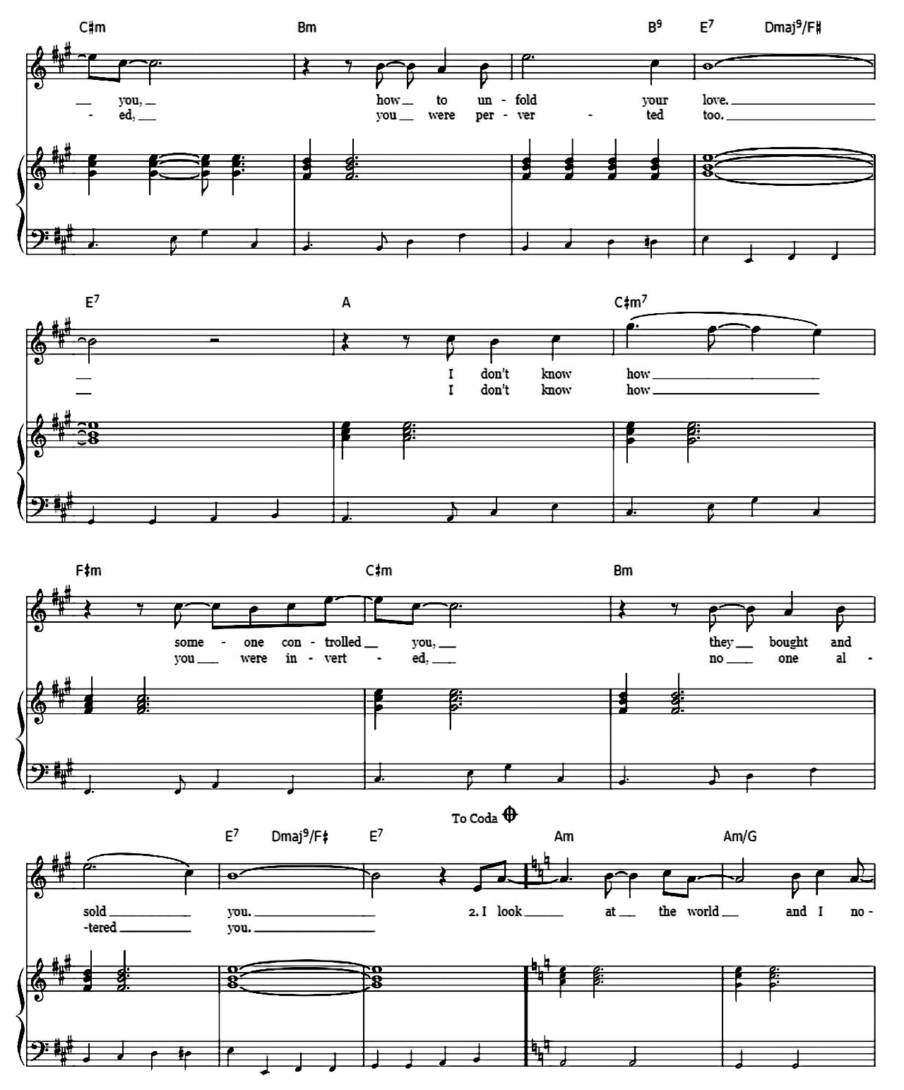 While My Guitar Gently Weeps sheet music 3