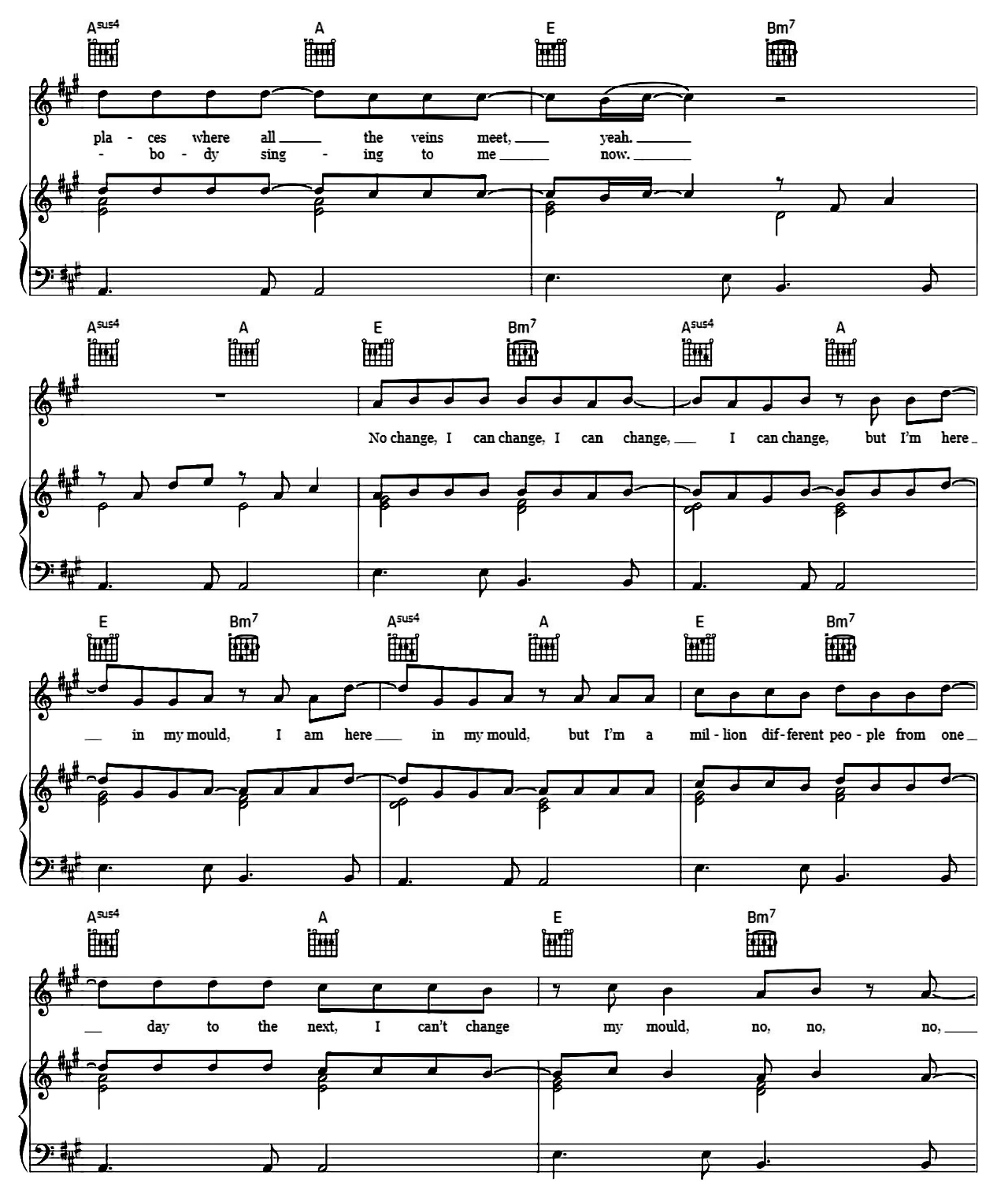 Bitter Sweet Symphony sheet music 3