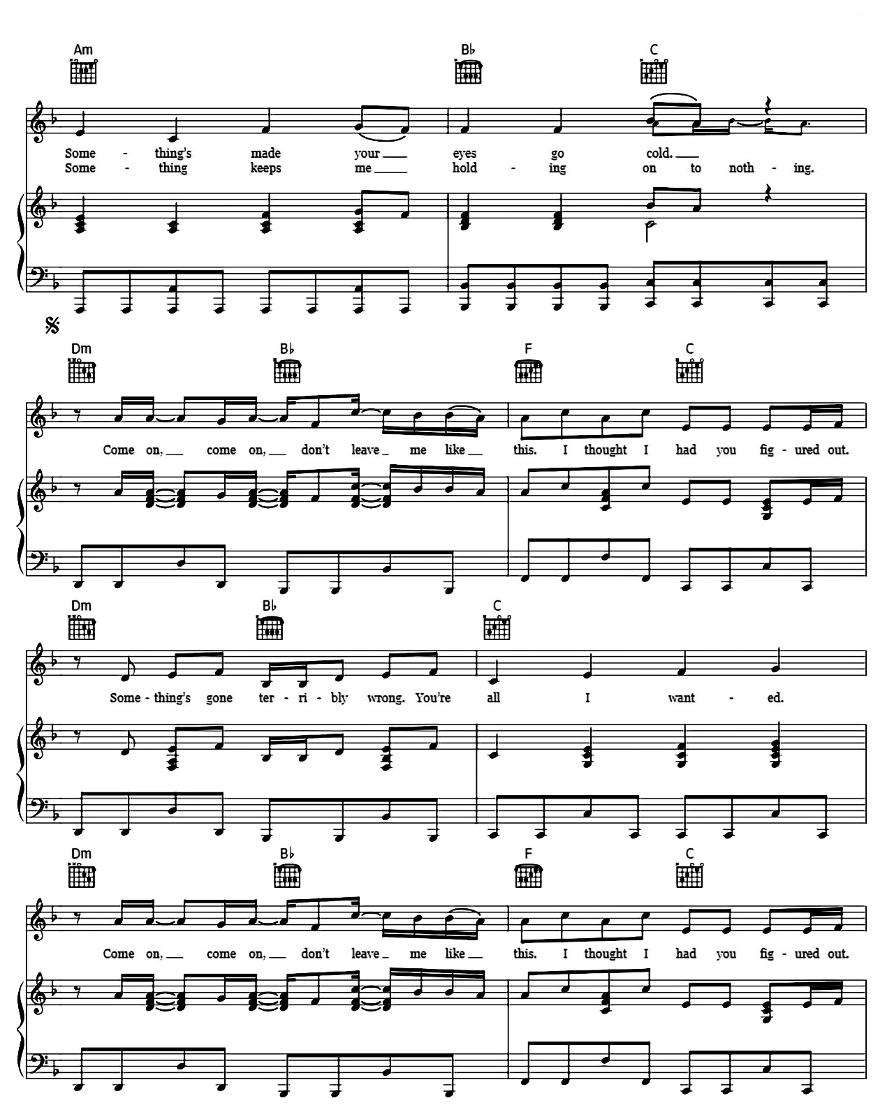 Haunted sheet music 3