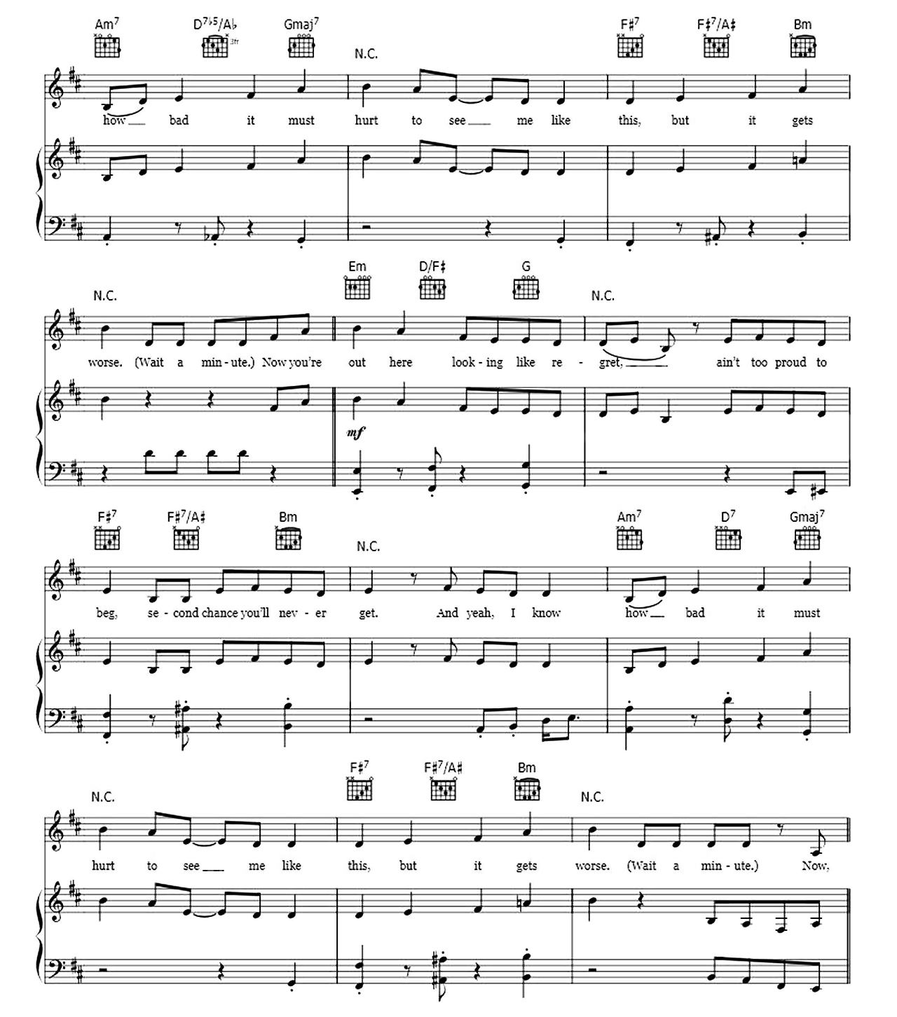 Sorry Not Sorry sheet music 2