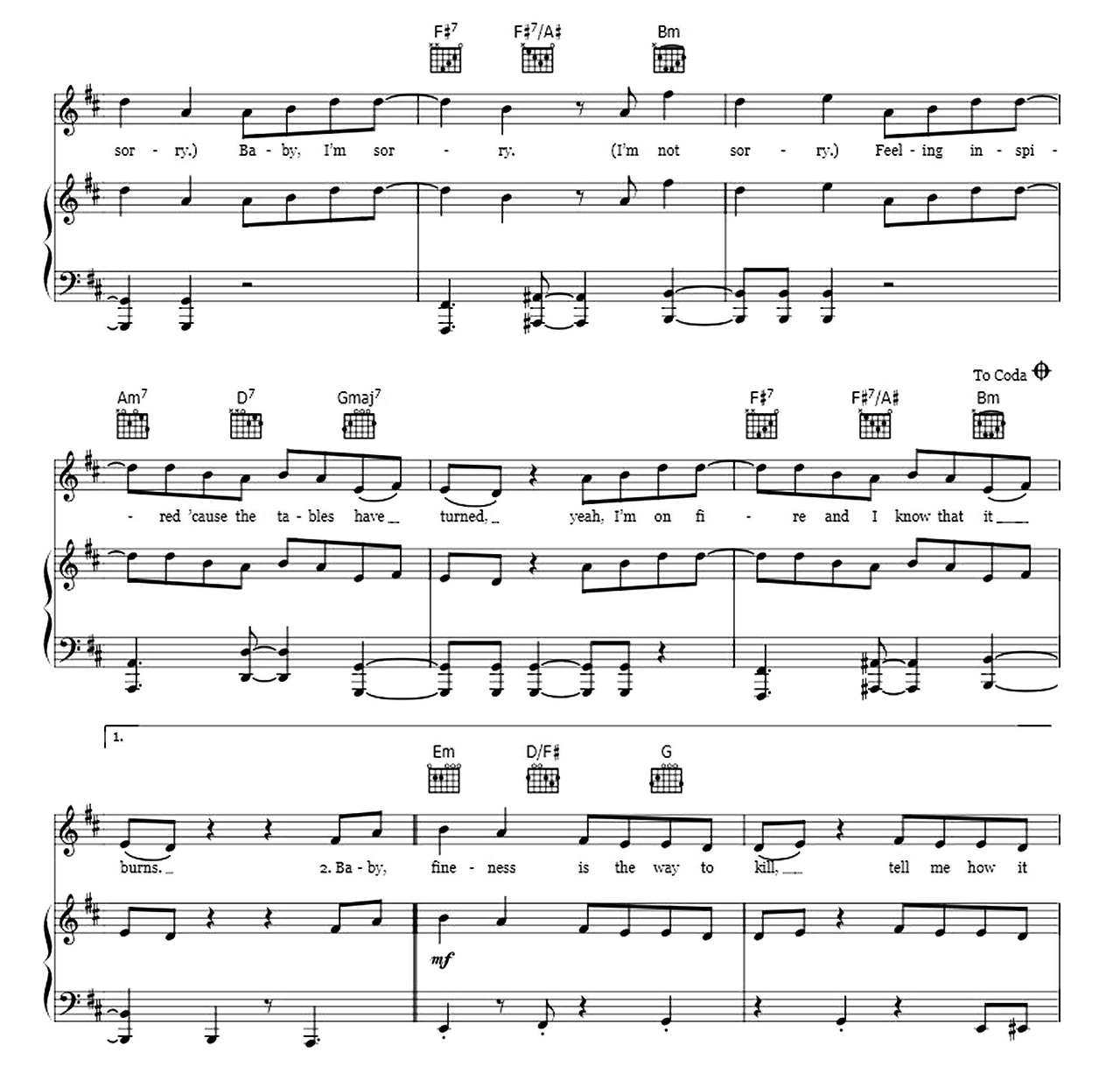 Sorry Not Sorry sheet music 5
