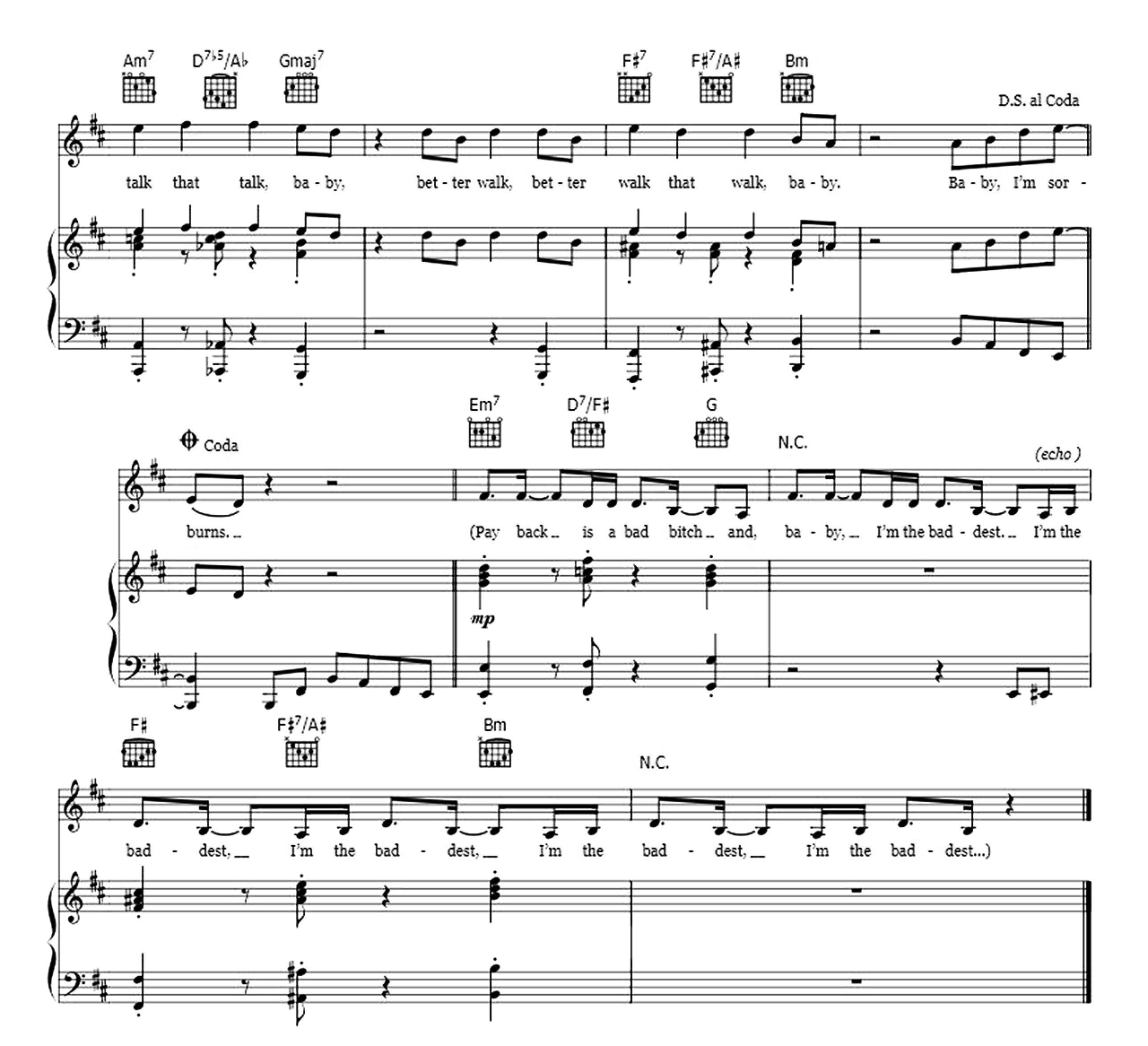 Sorry Not Sorry sheet music 8