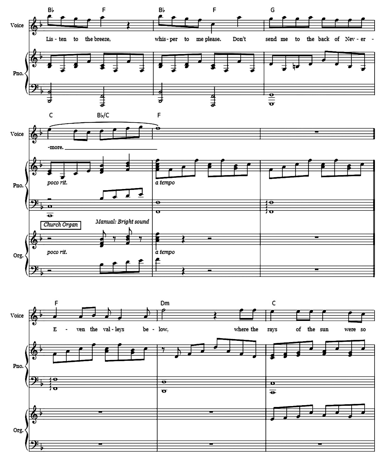 Nevermore sheet music 2