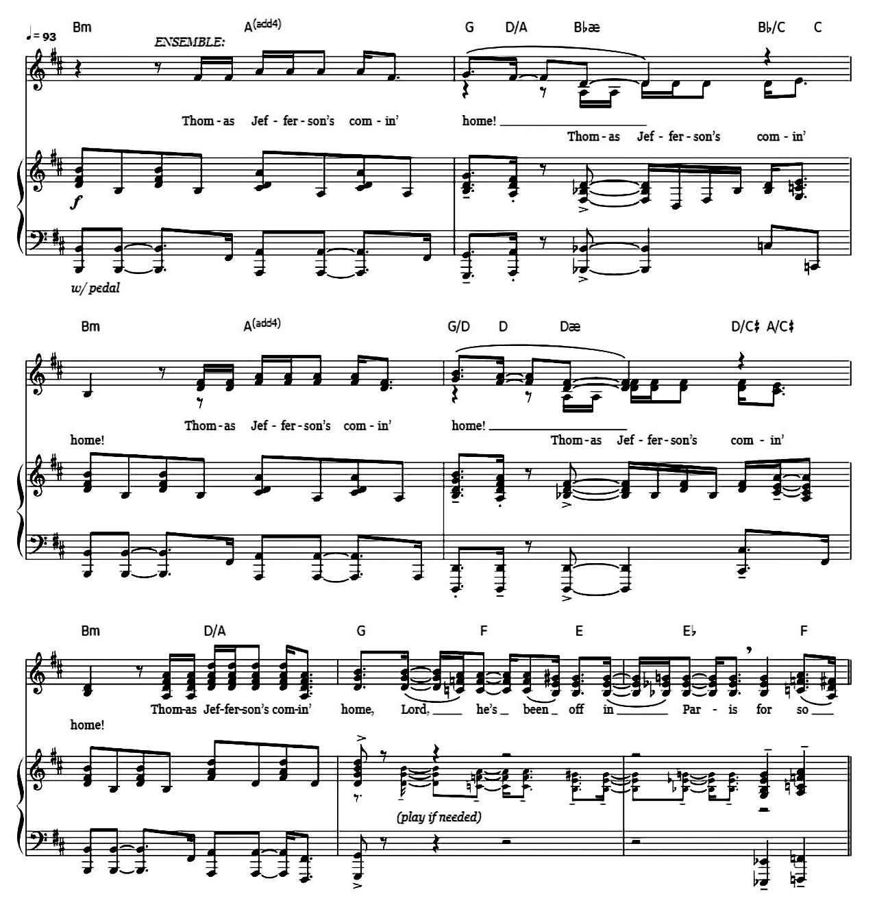 What'd I Miss (from Hamilton) sheet music 4