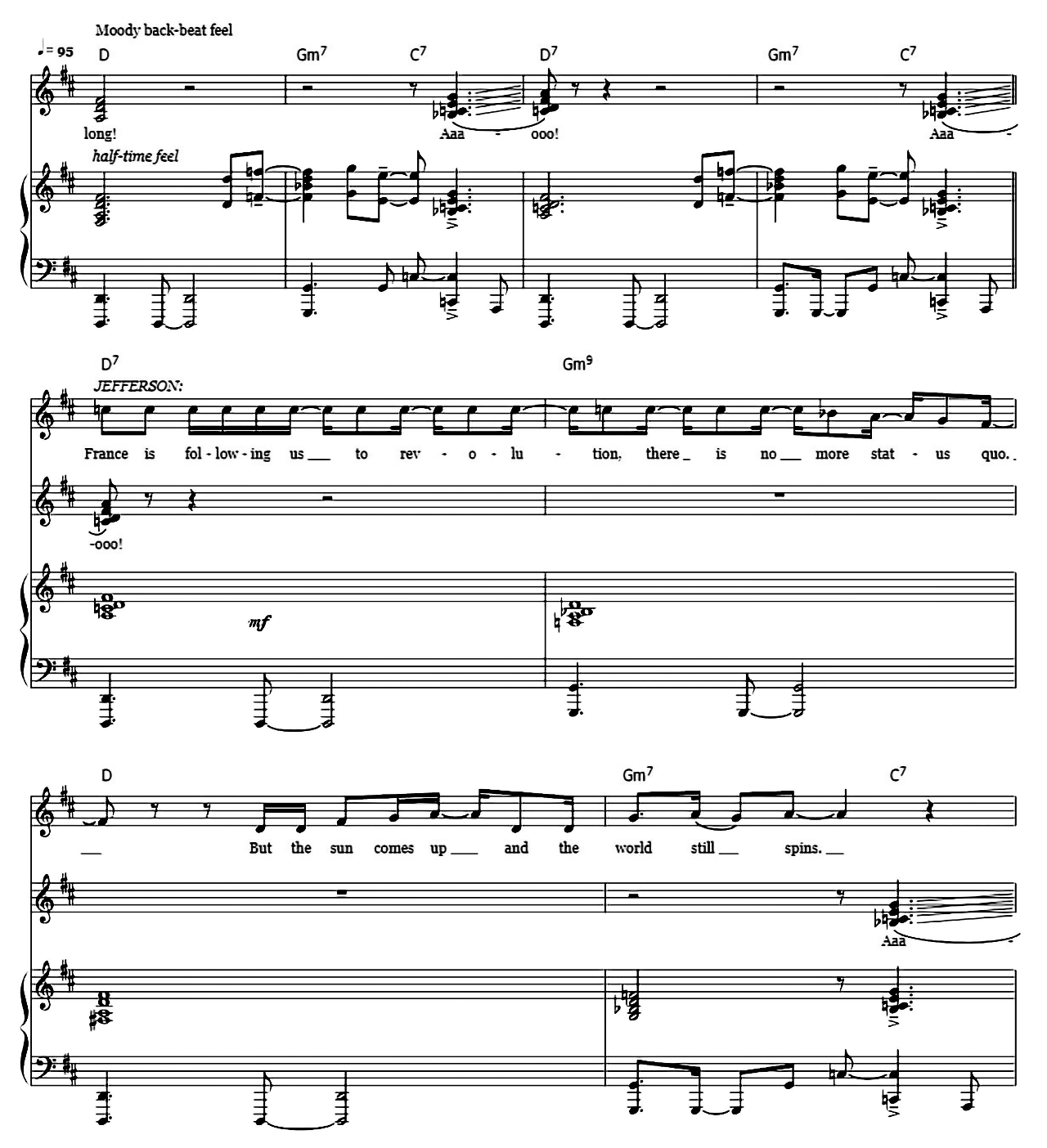 What'd I Miss (from Hamilton) sheet music 5