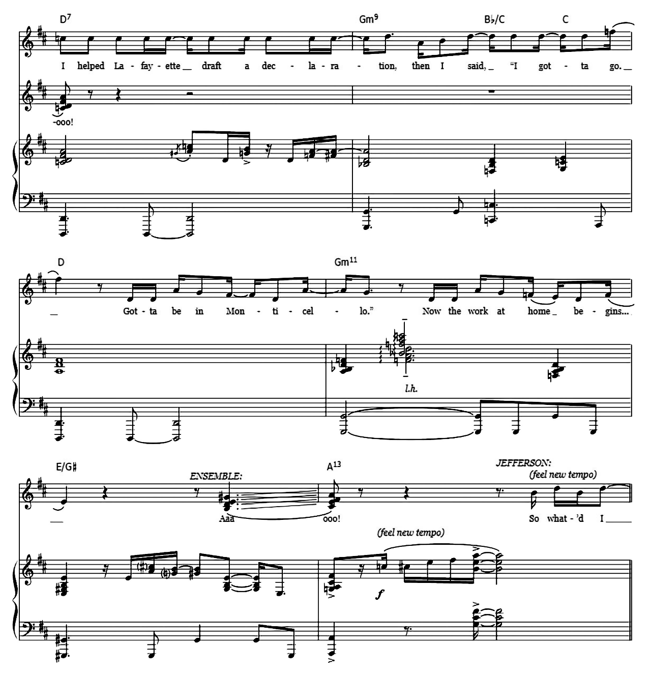 What'd I Miss (from Hamilton) sheet music 6
