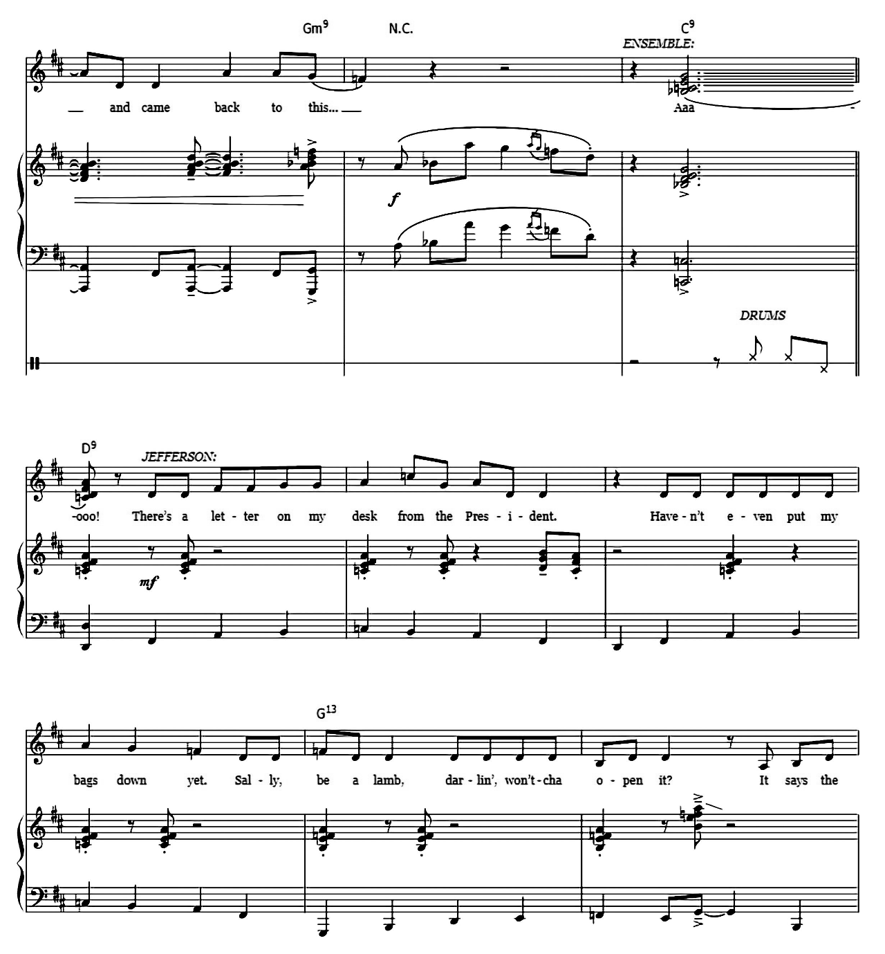 What'd I Miss (from Hamilton) sheet music 8