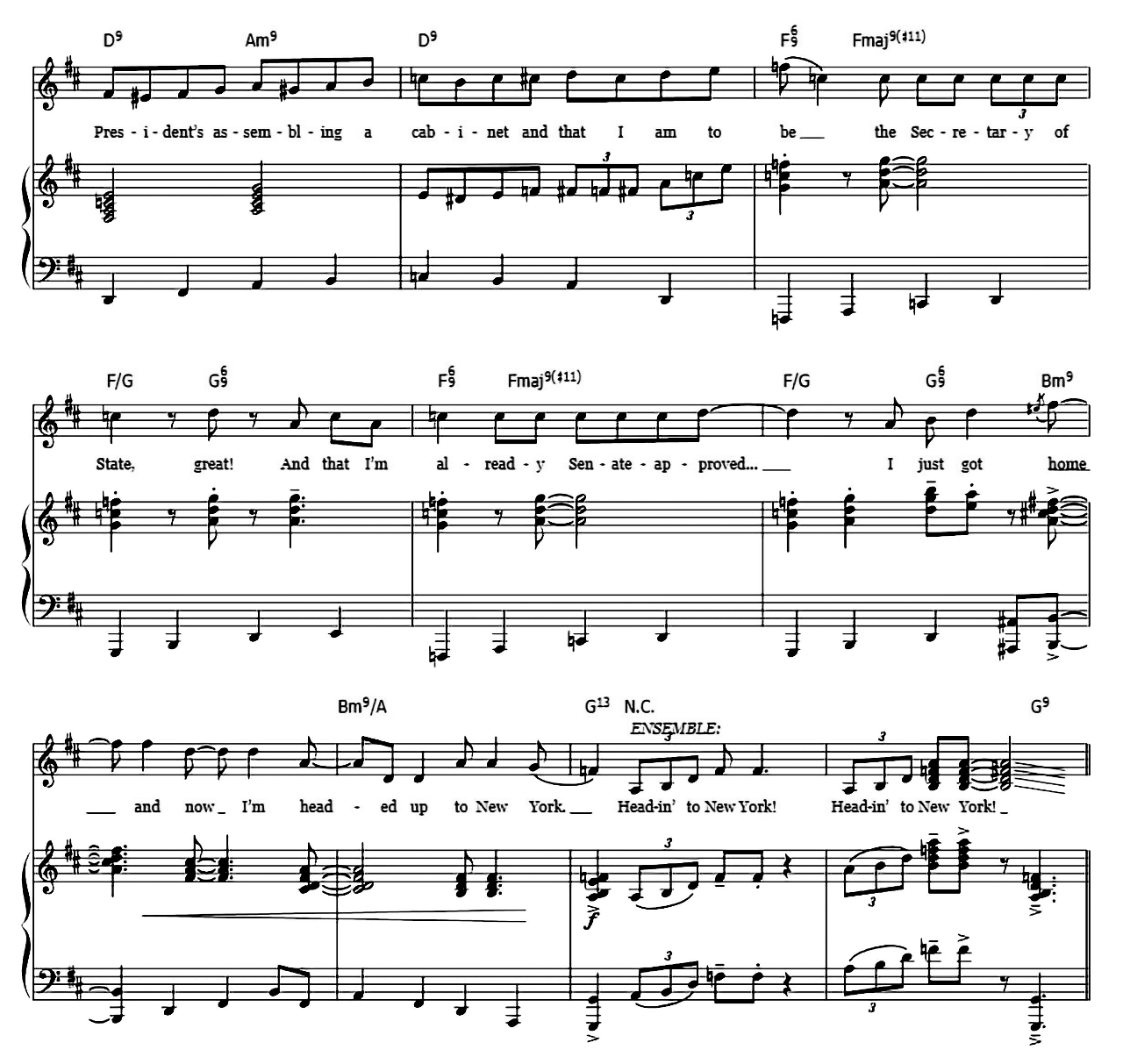 What'd I Miss (from Hamilton) sheet music 9