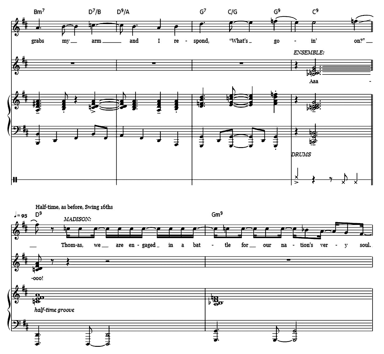 What'd I Miss (from Hamilton) sheet music 11