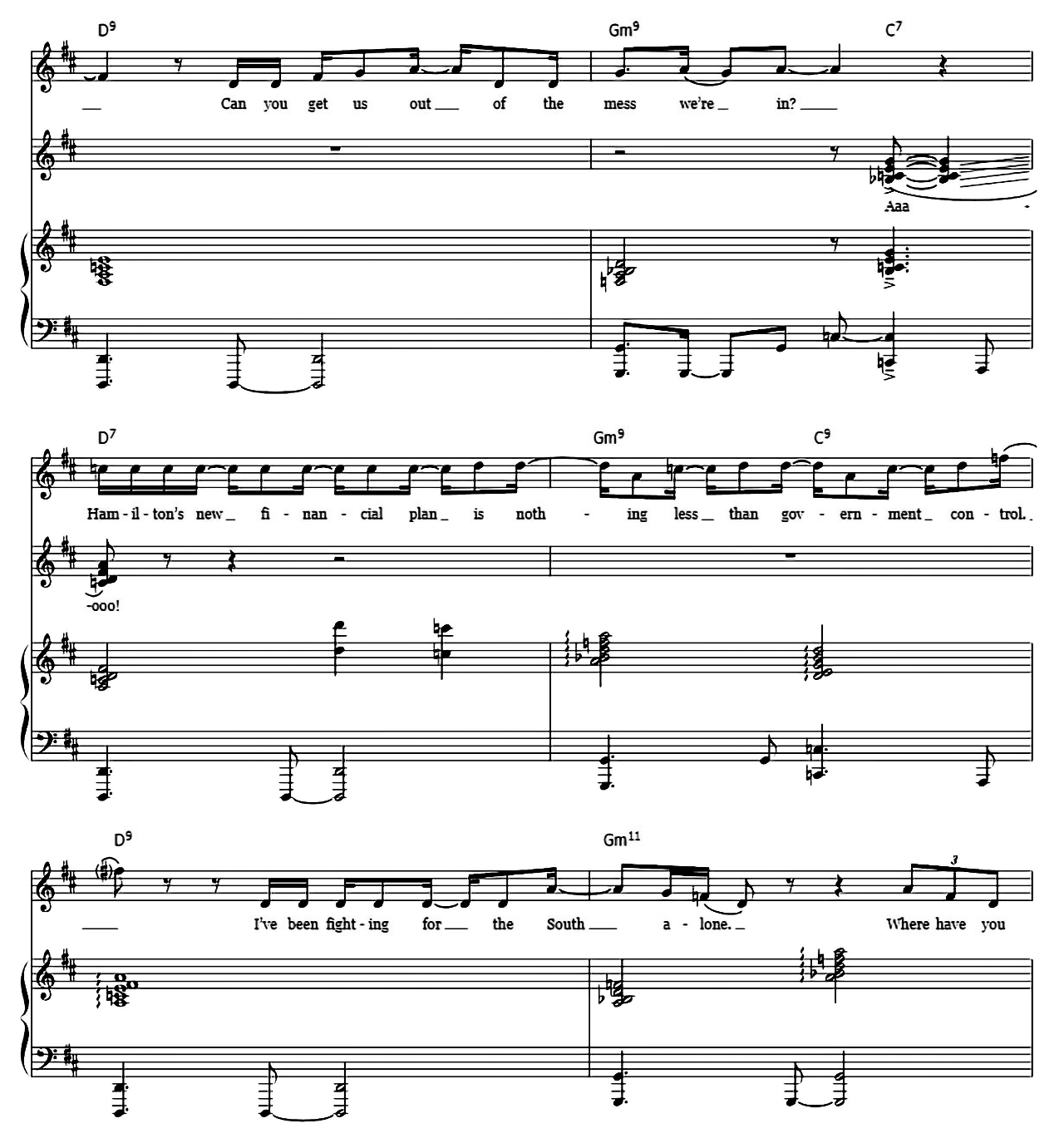 What'd I Miss (from Hamilton) sheet music 12