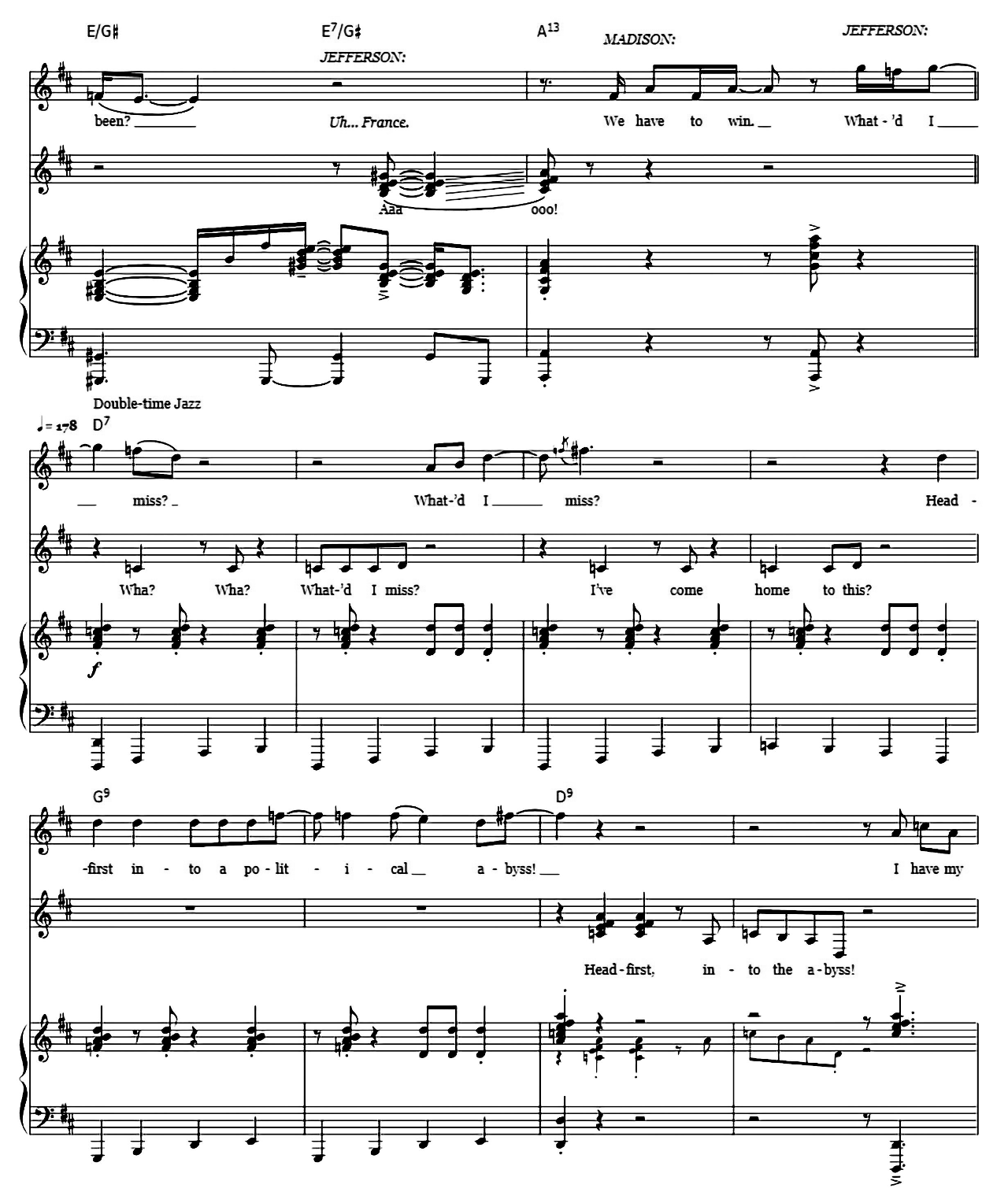 What'd I Miss (from Hamilton) sheet music 13