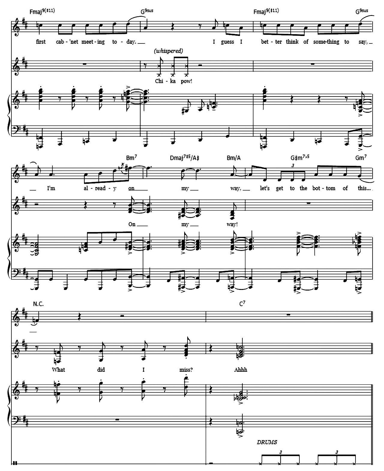 What'd I Miss (from Hamilton) sheet music 14
