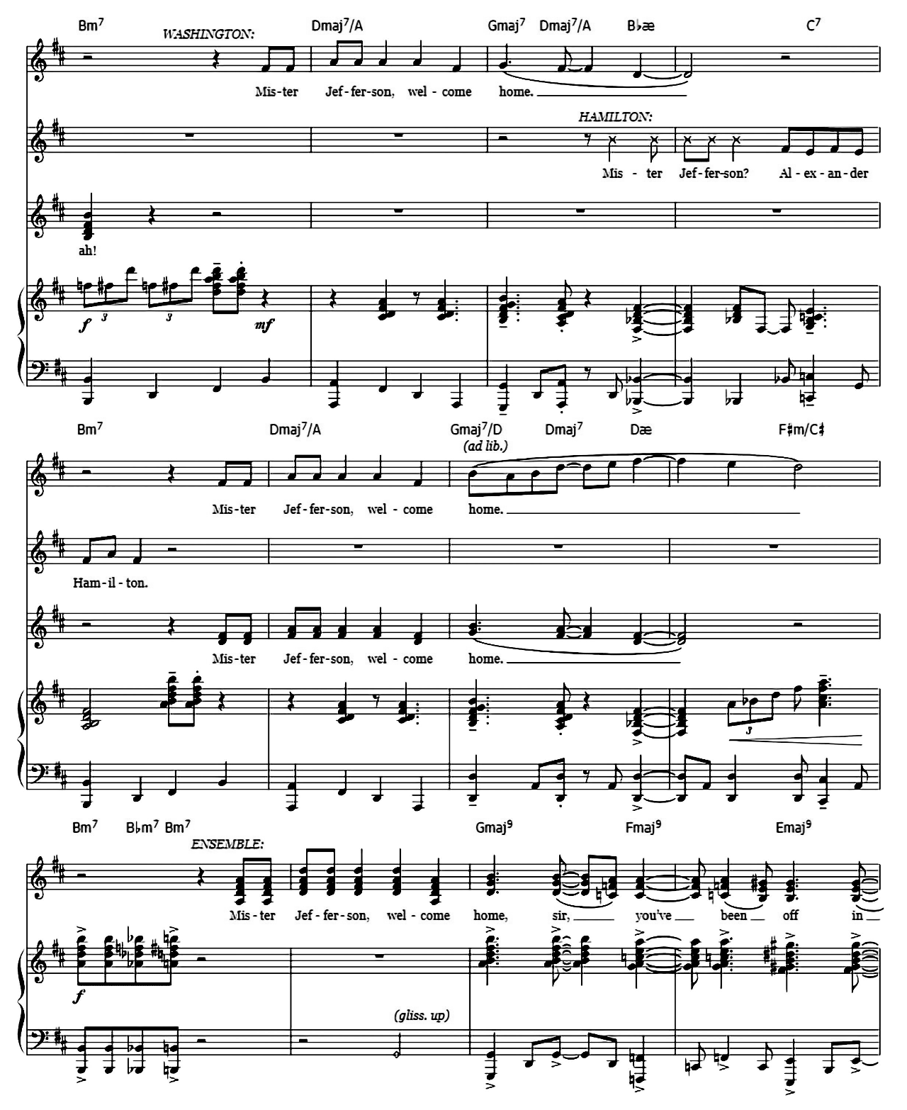 What'd I Miss (from Hamilton) sheet music 15