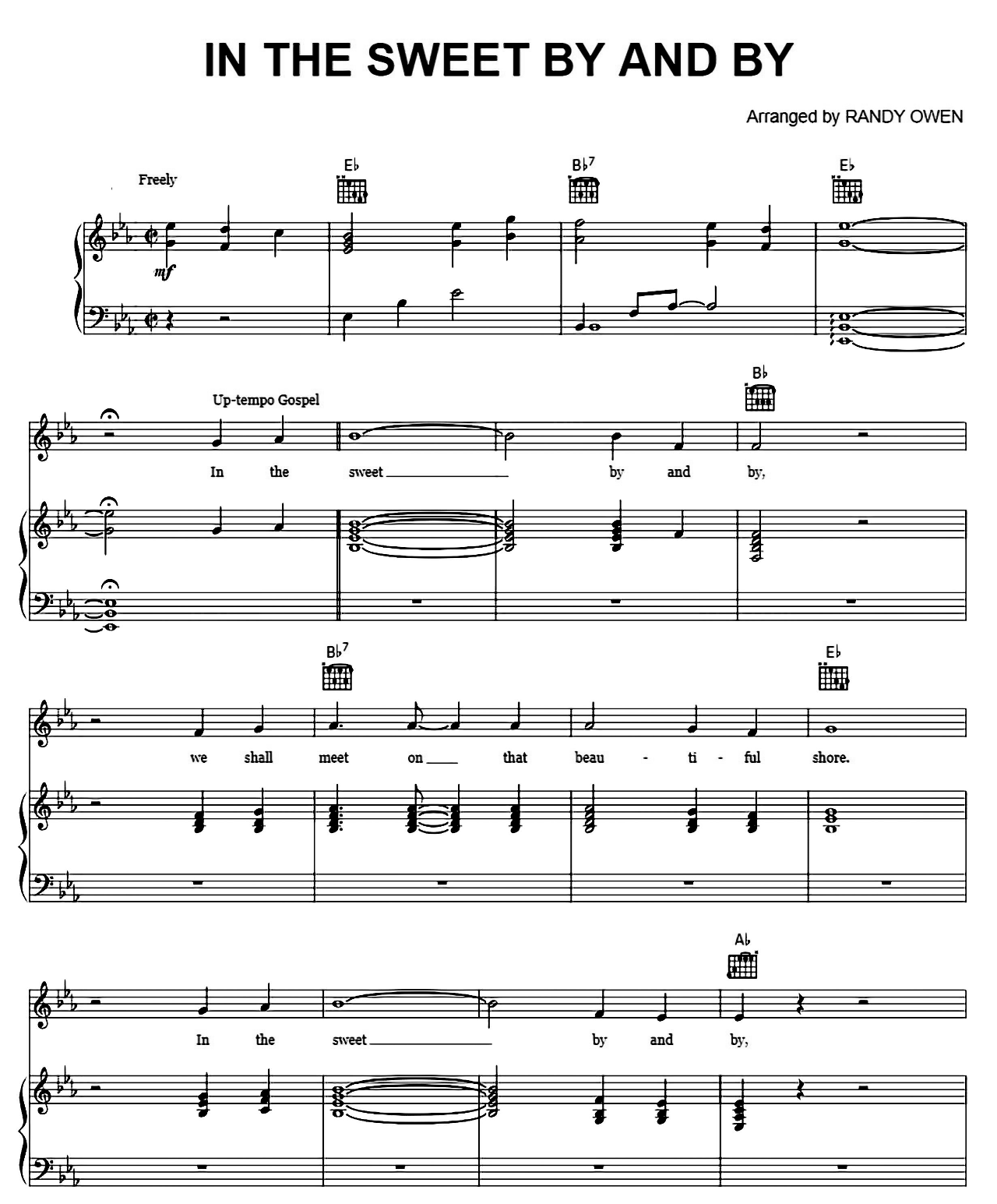 In The Sweet By And By sheet music