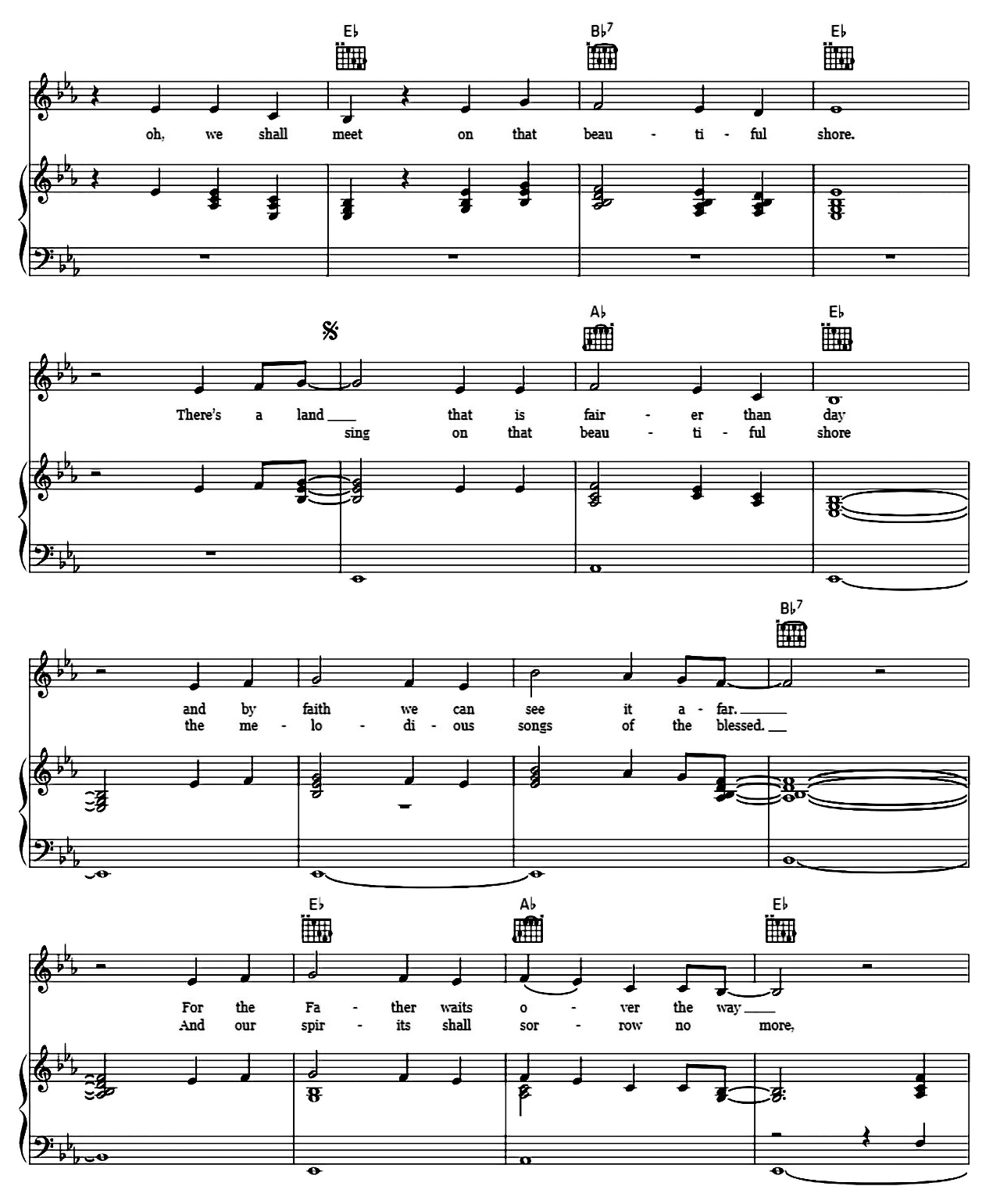 In The Sweet By And By sheet music 2