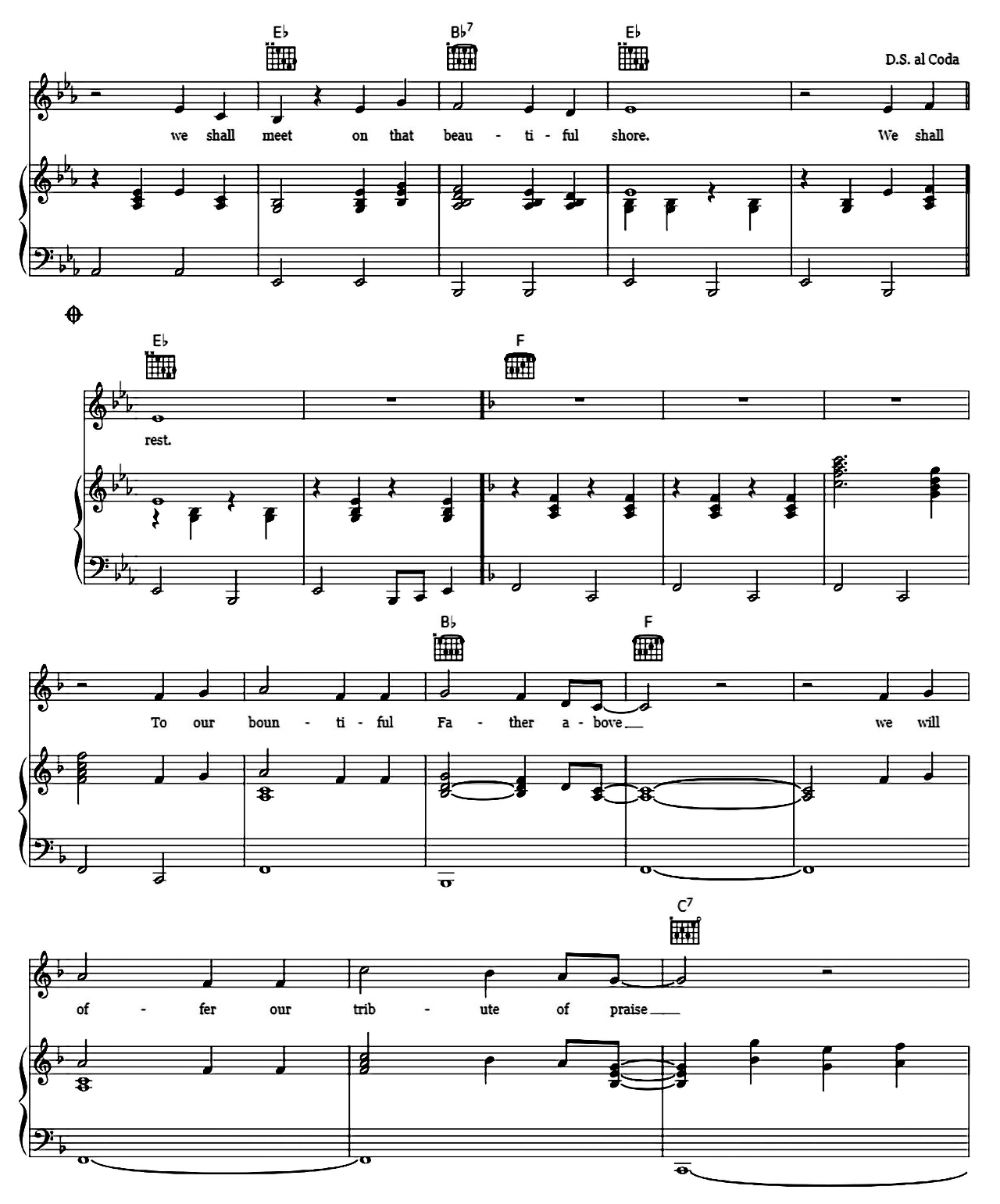 In The Sweet By And By sheet music 4