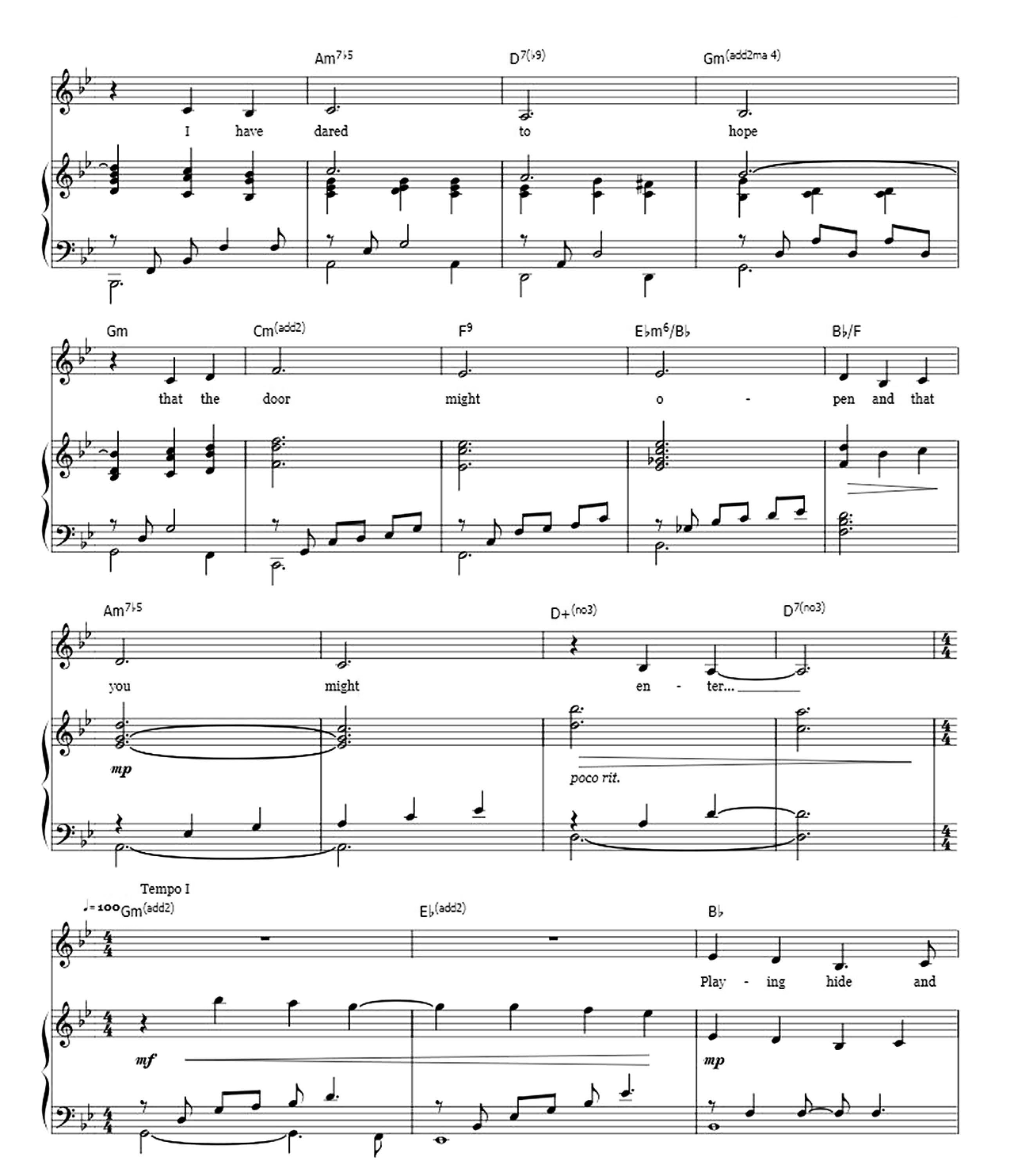 Close The Door sheet music 4