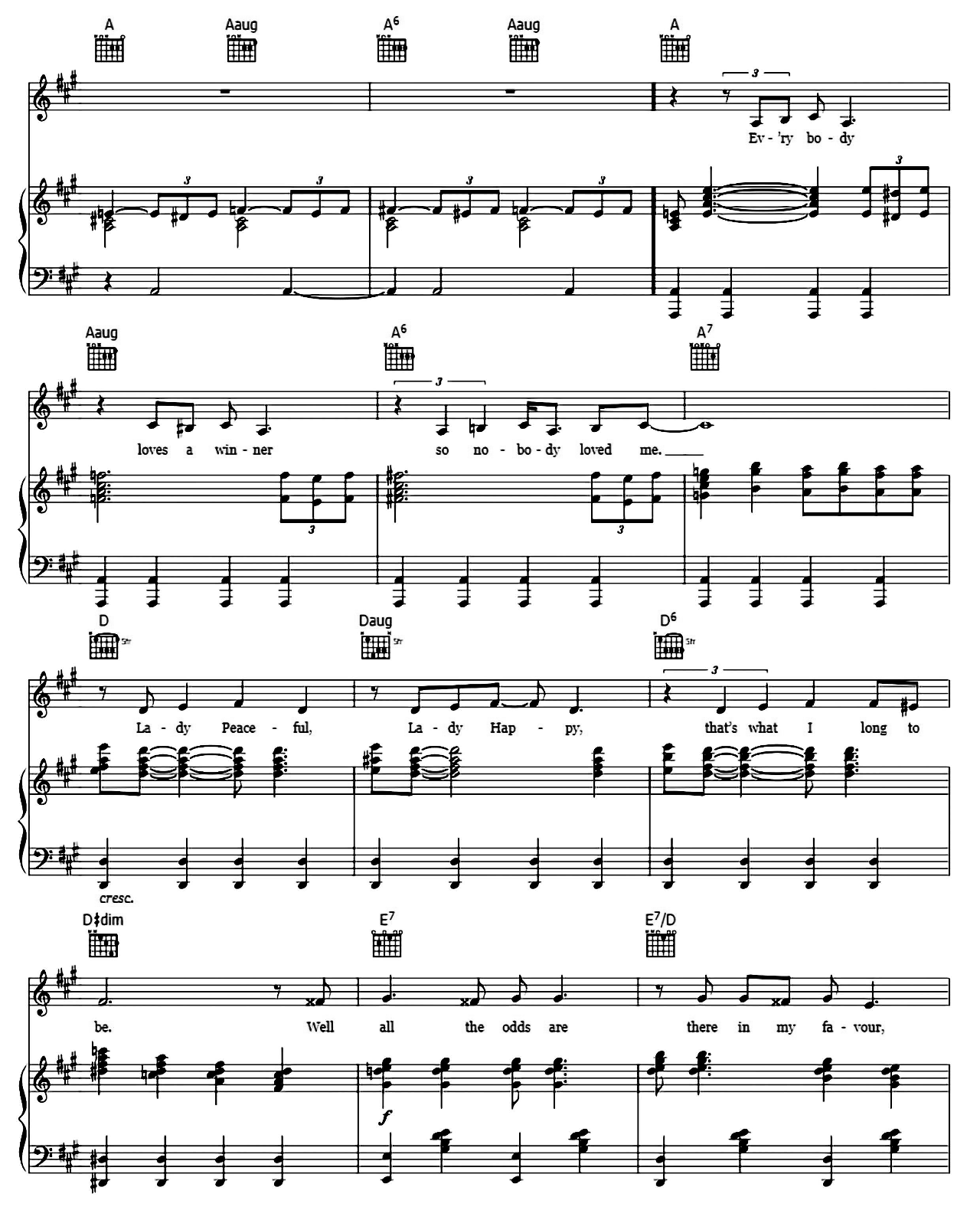 Maybe This Time (from Musical Cabaret) sheet music 3
