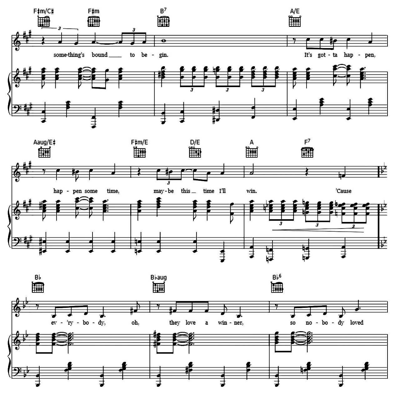 Maybe This Time (from Musical Cabaret) sheet music 4