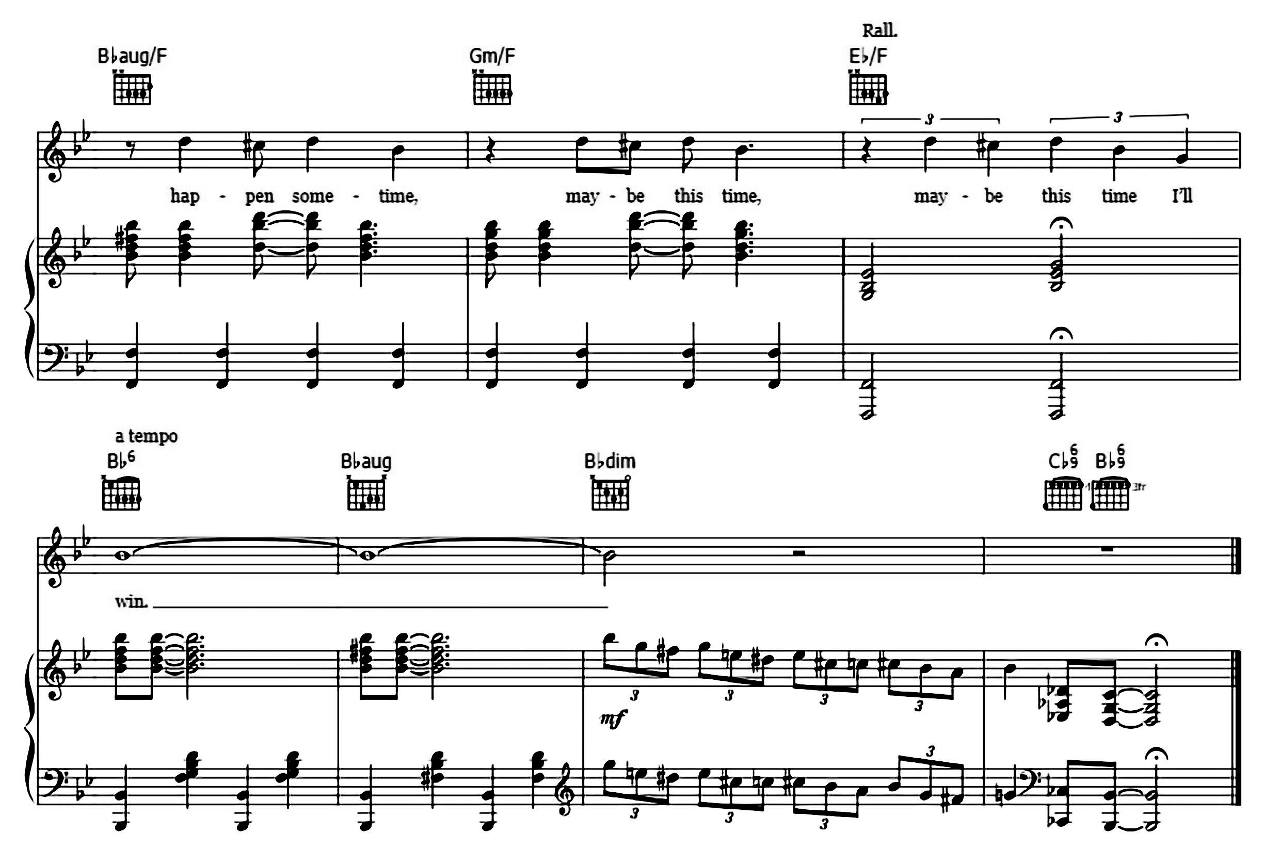Maybe This Time (from Musical Cabaret) sheet music 6