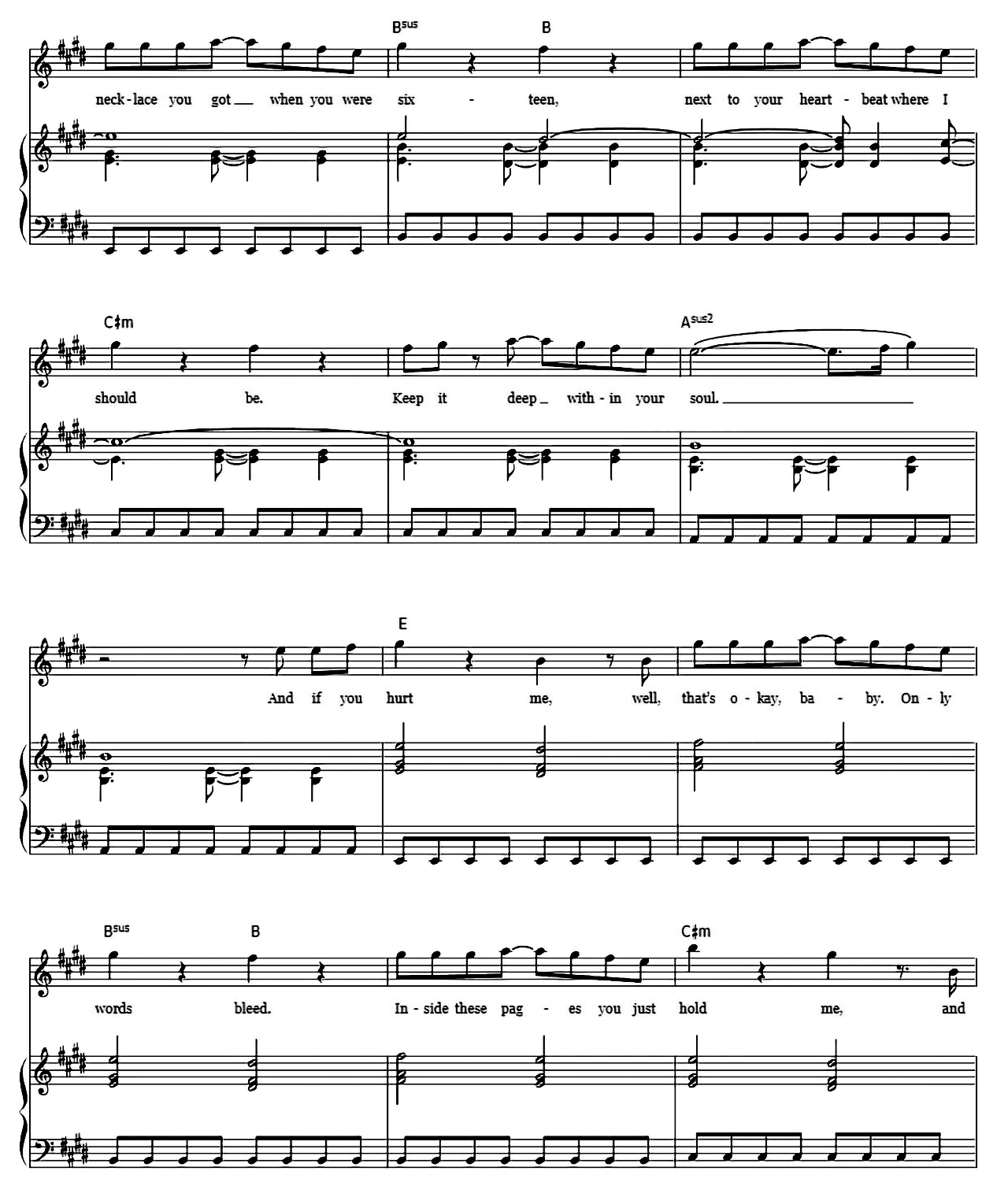 Photograph sheet music 6