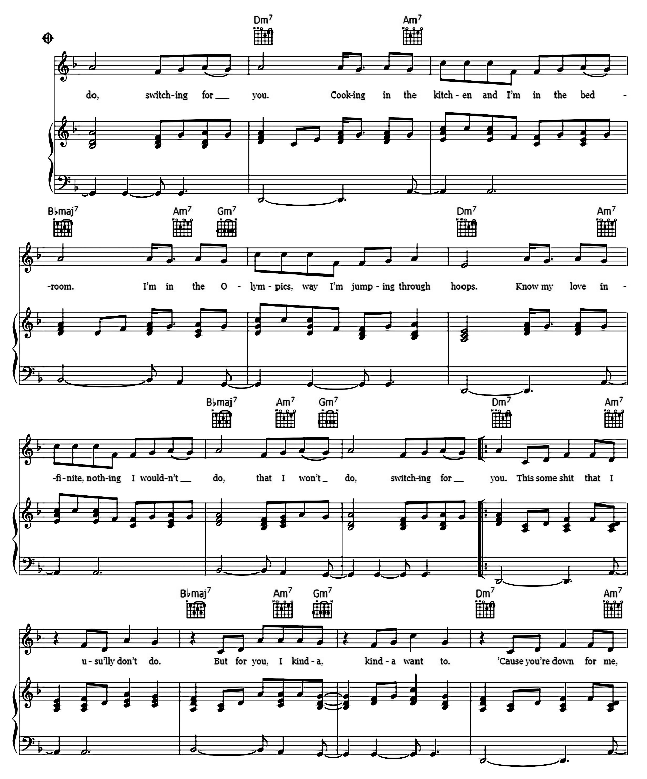 Positions sheet music 4