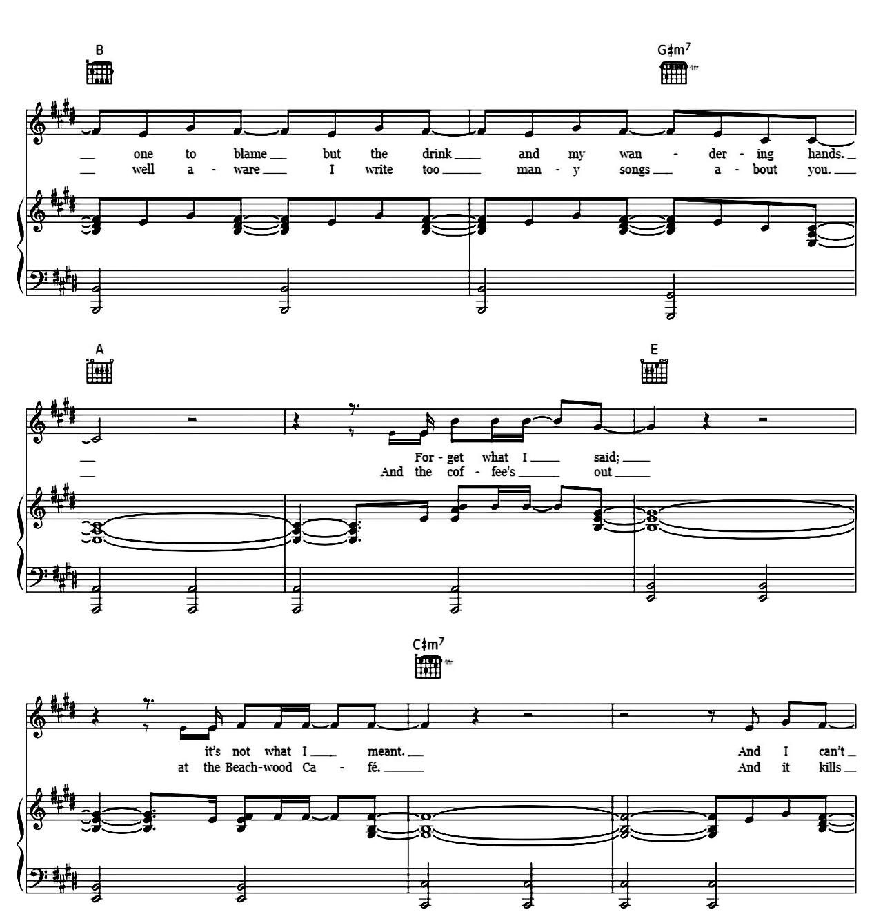 Falling sheet music 2