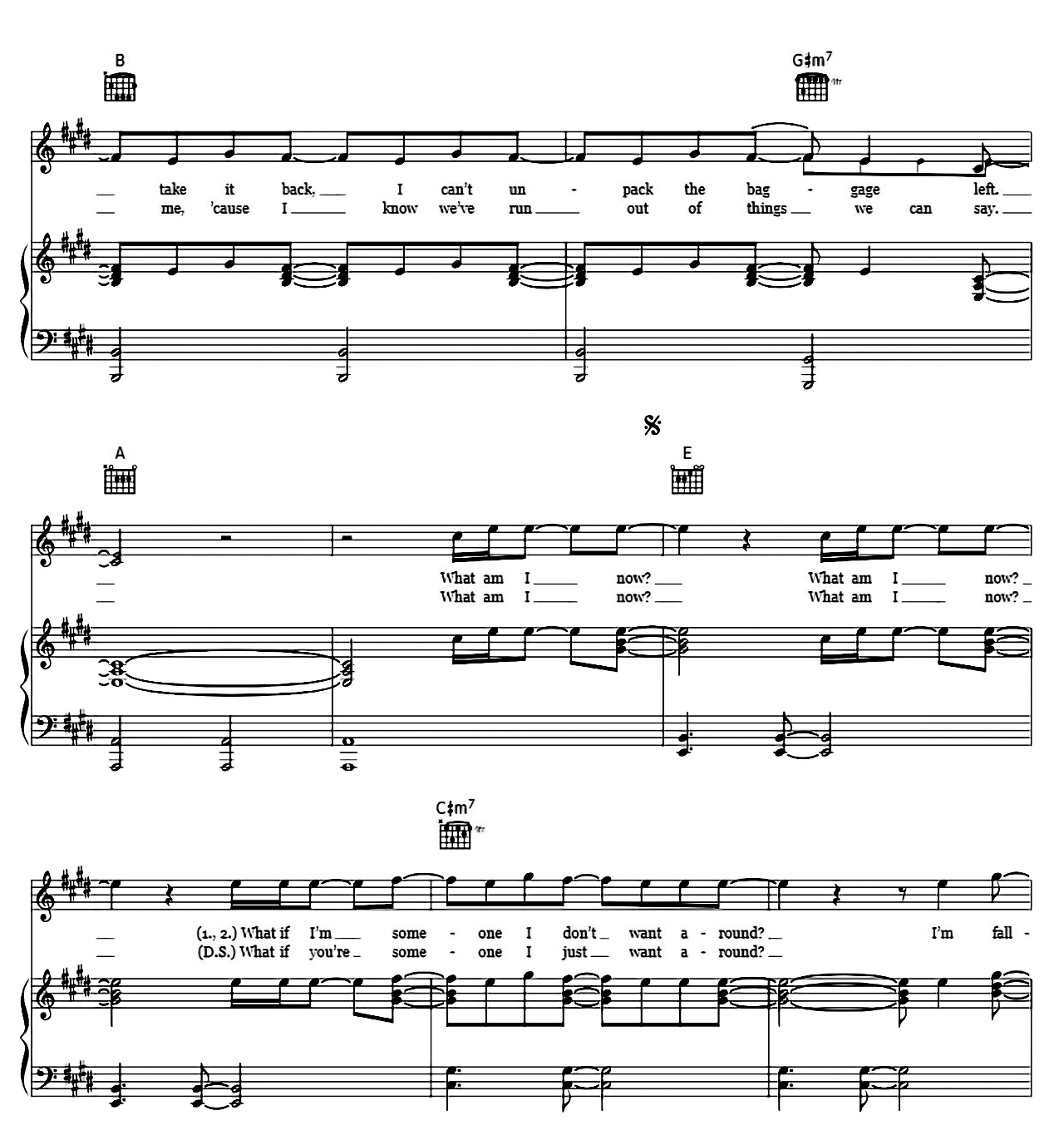 Falling sheet music 3