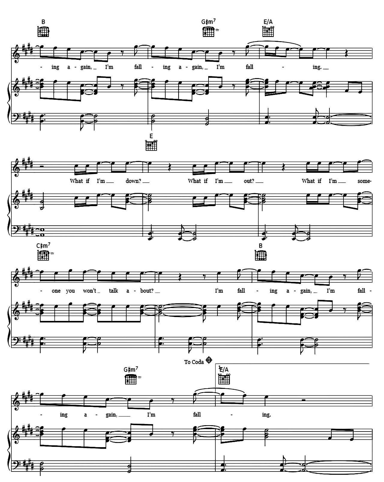 Falling sheet music 4