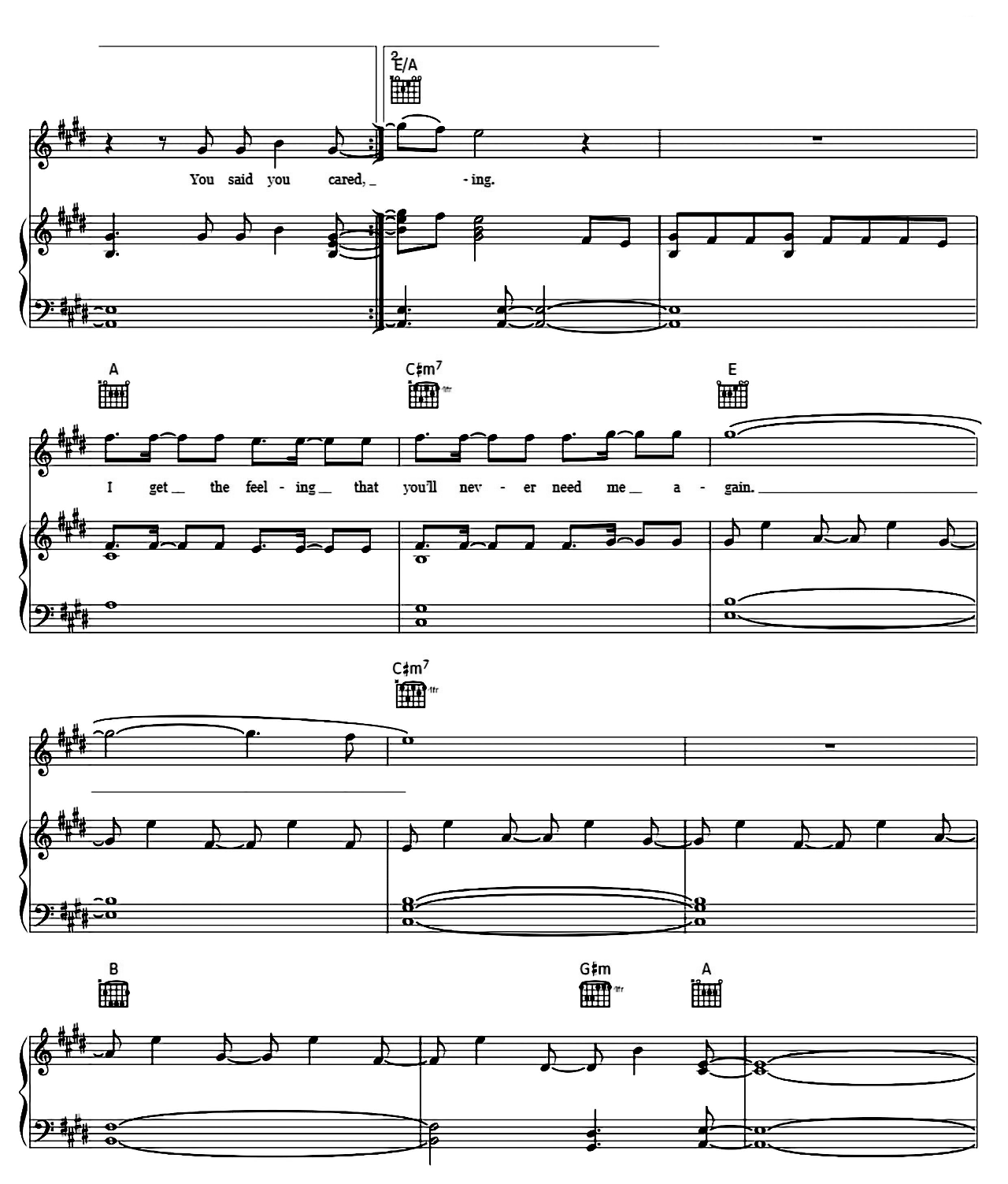 Falling sheet music 5