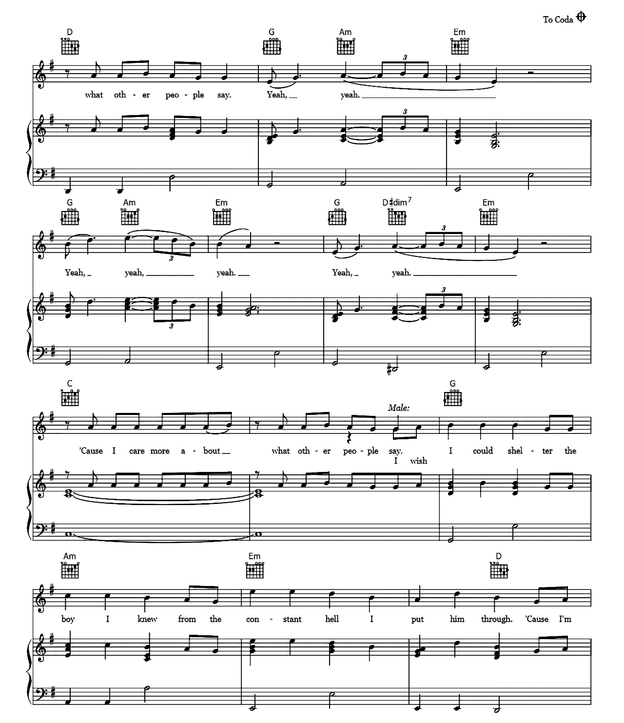 What Other People Say sheet music 4