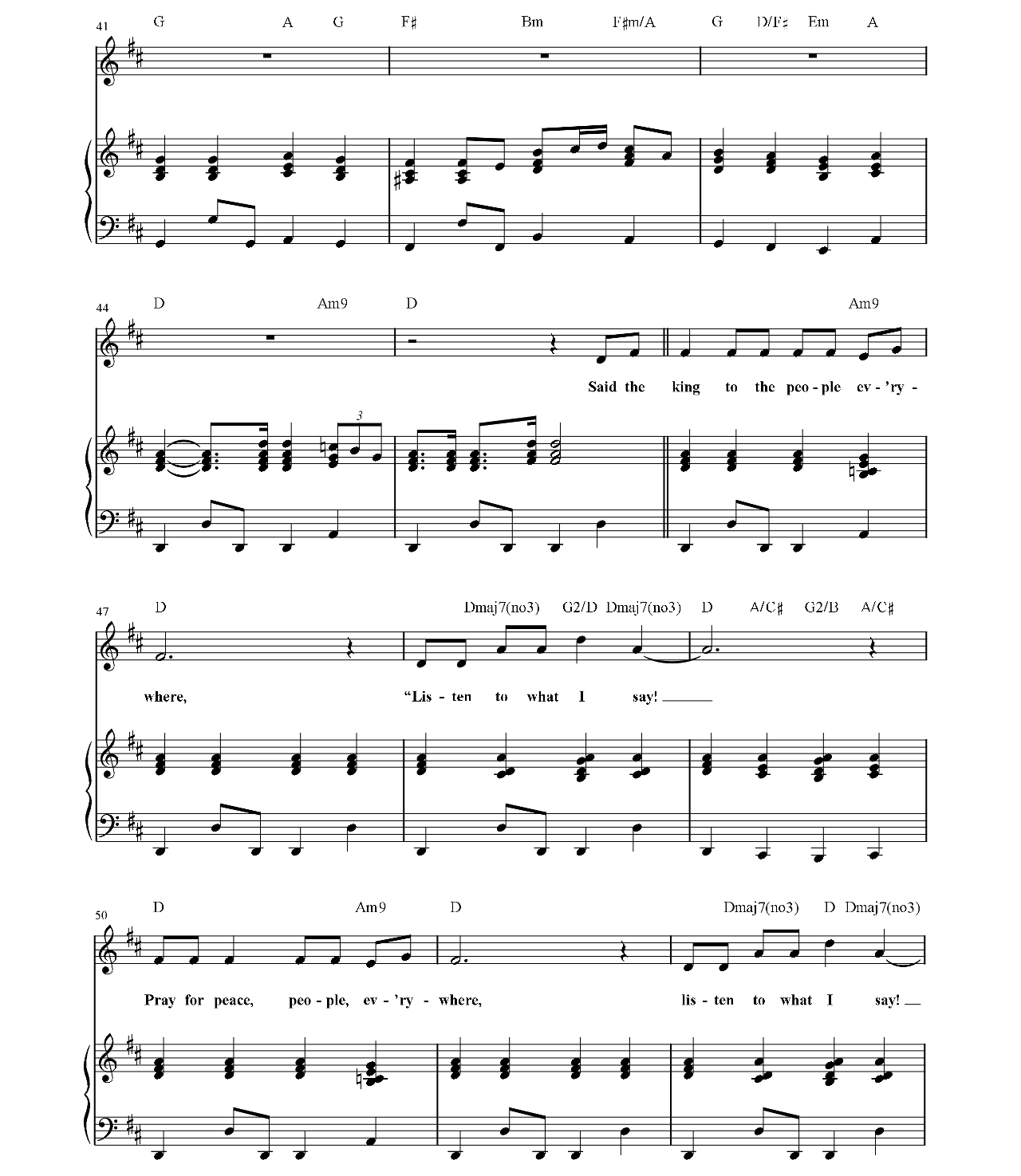 Do You Hear What I Hear sheet music 5