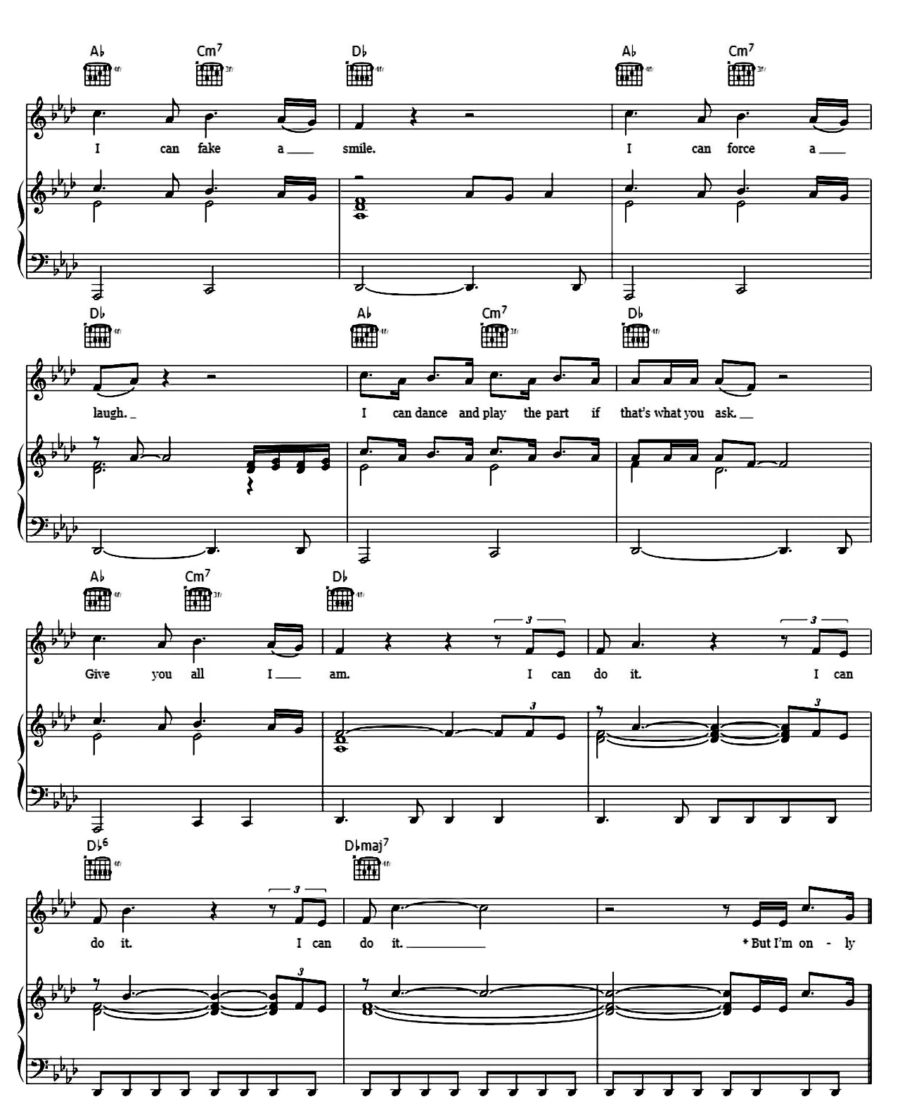 Human sheet music 2