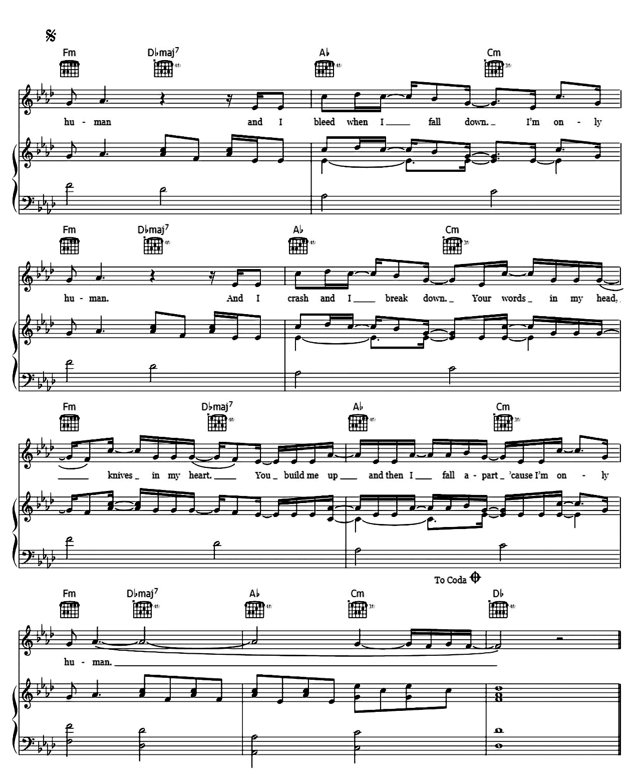 Human sheet music 3