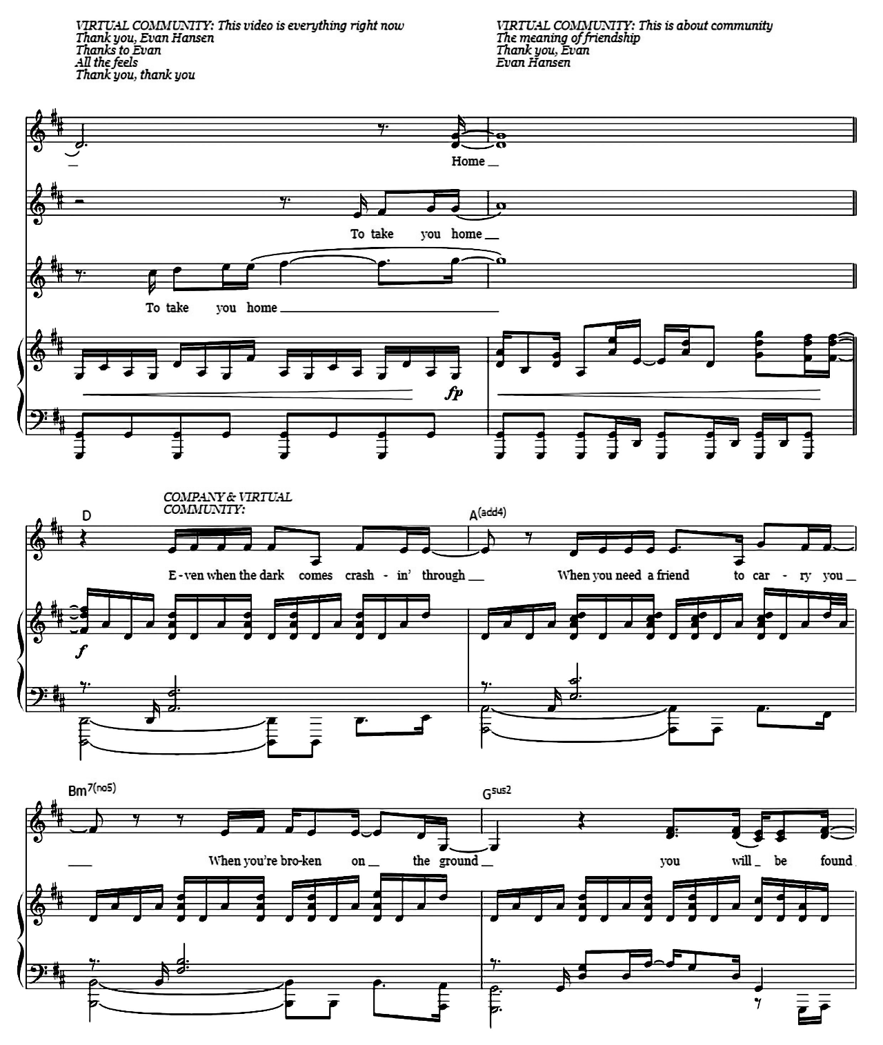 You sheet music 11