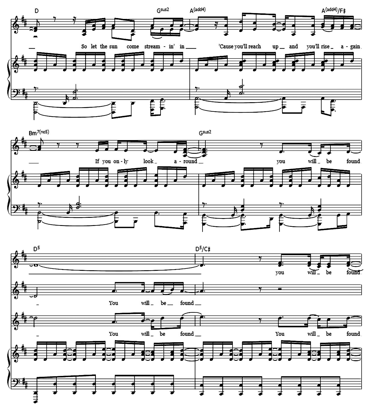 You sheet music 12