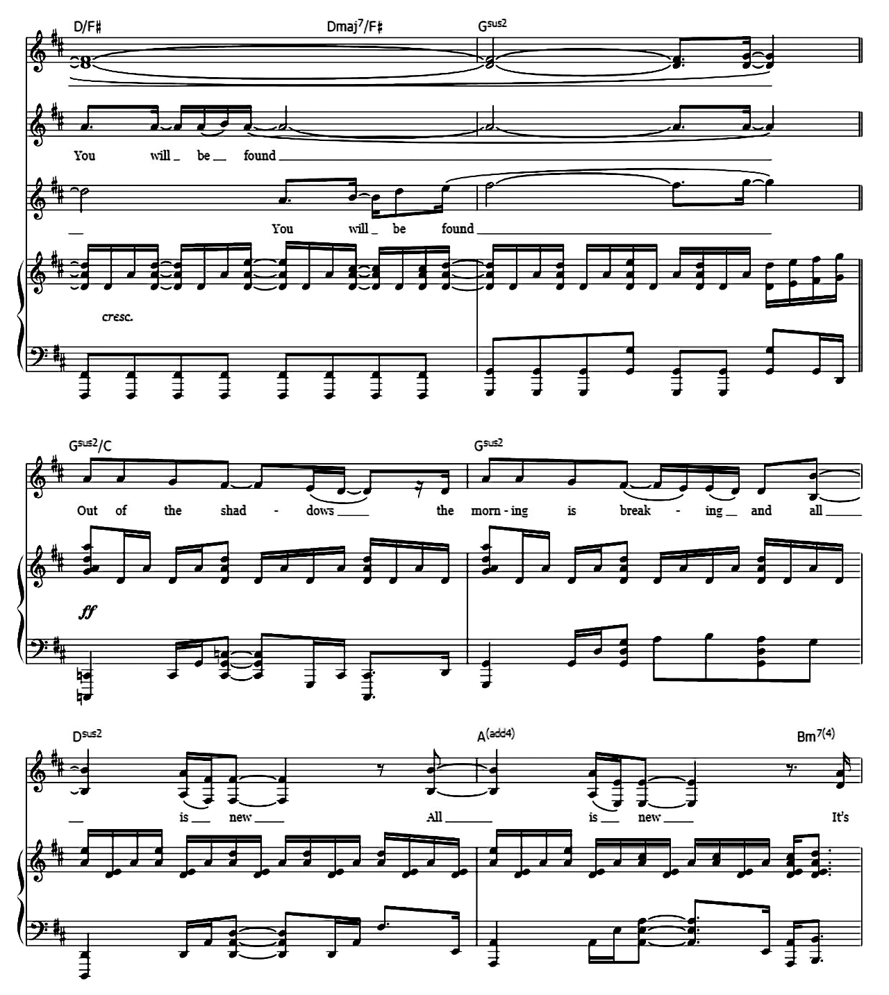 You sheet music 13