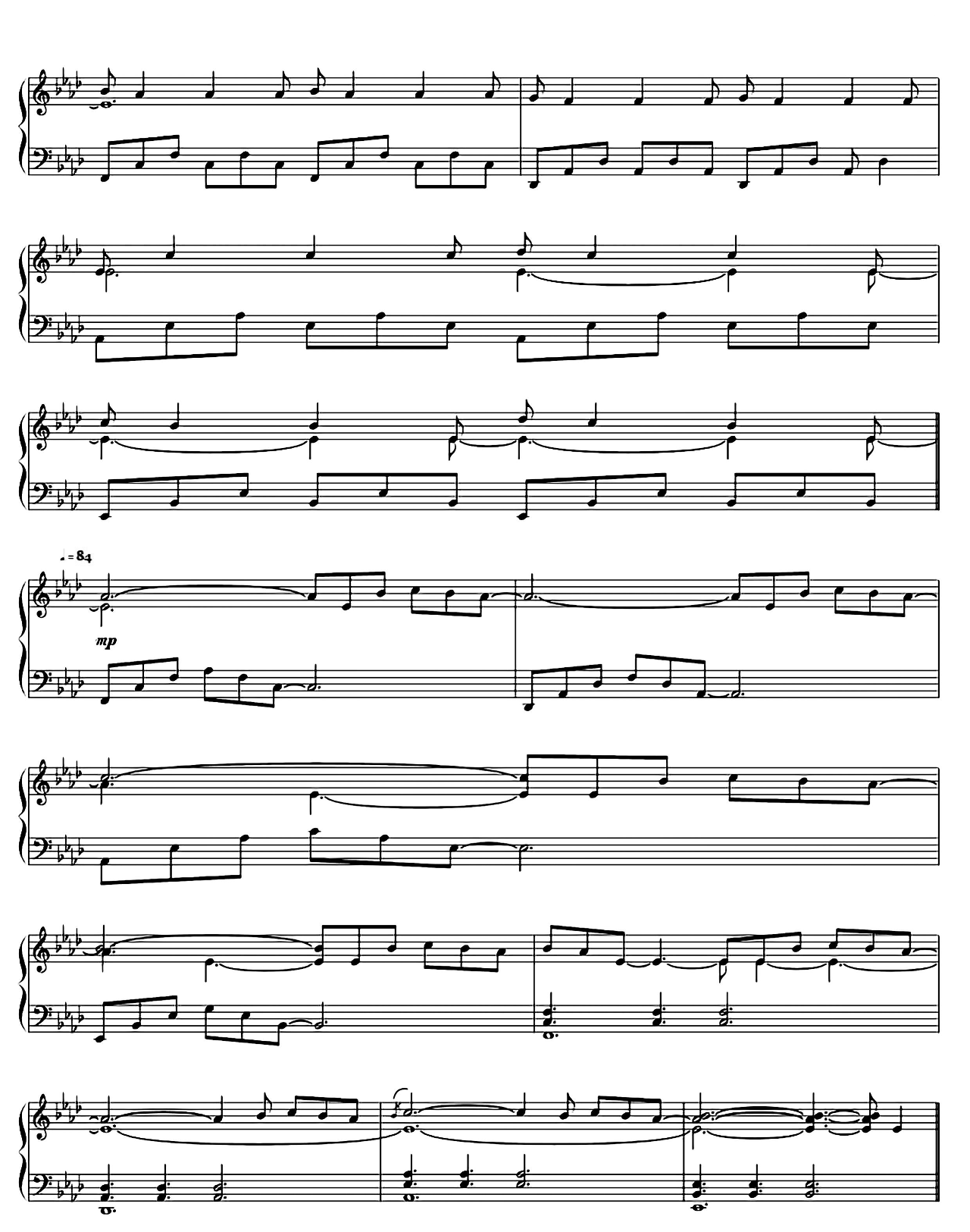 Nuvole Bianche sheet music 2