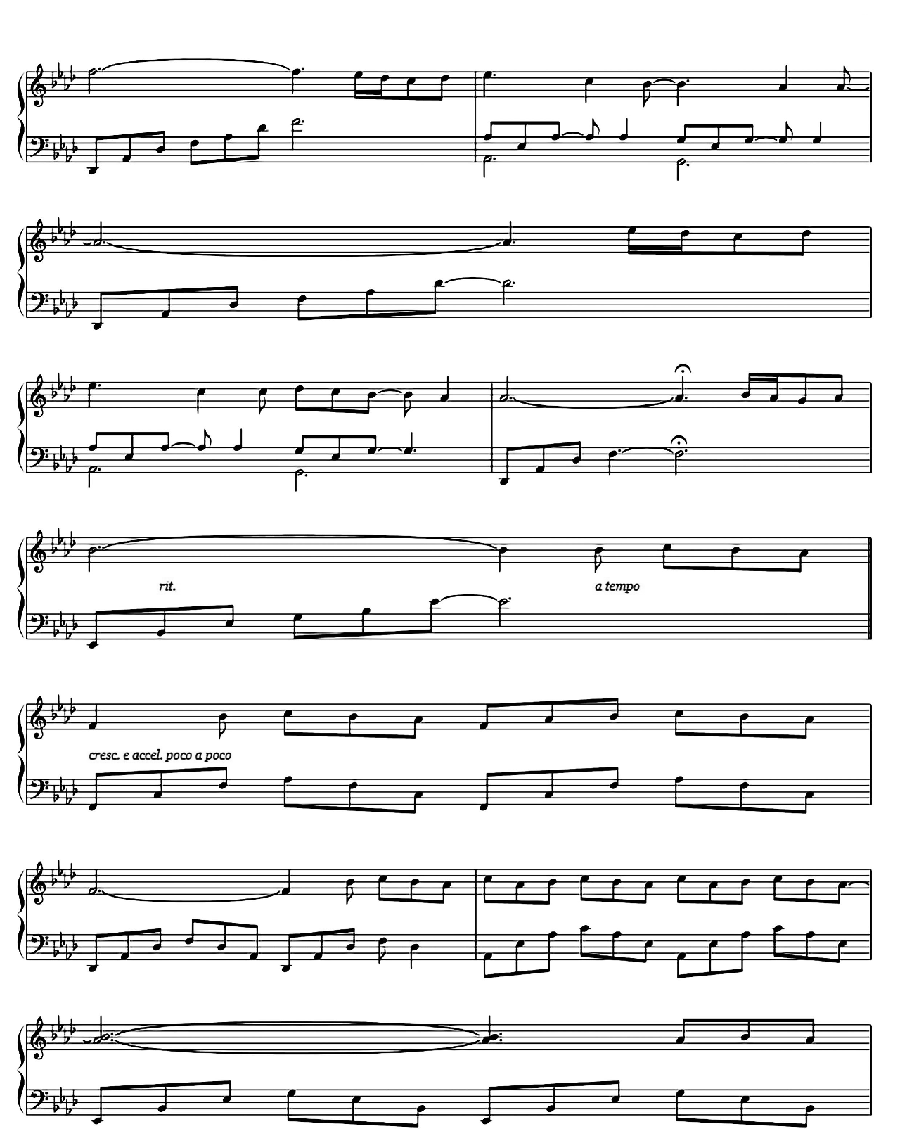 Nuvole Bianche sheet music 3