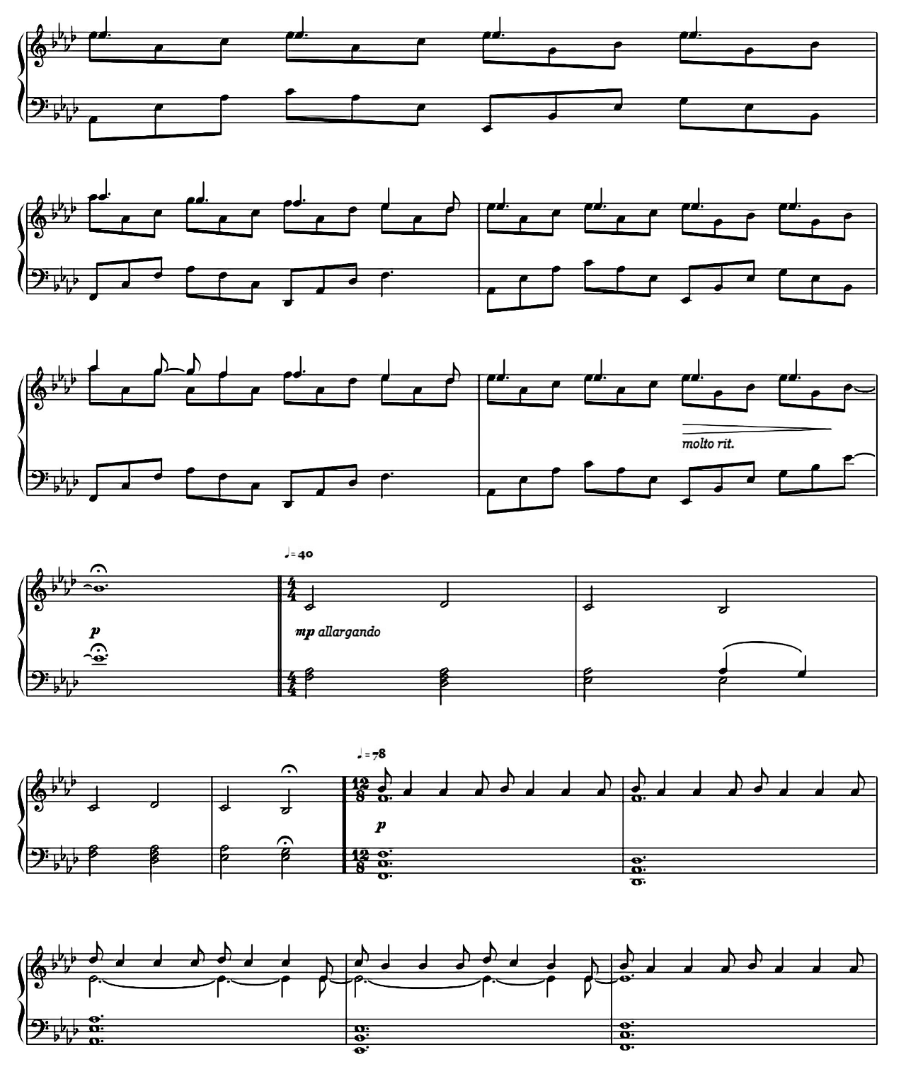 Nuvole Bianche sheet music 5