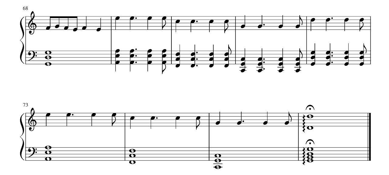 Melody sheet music 4