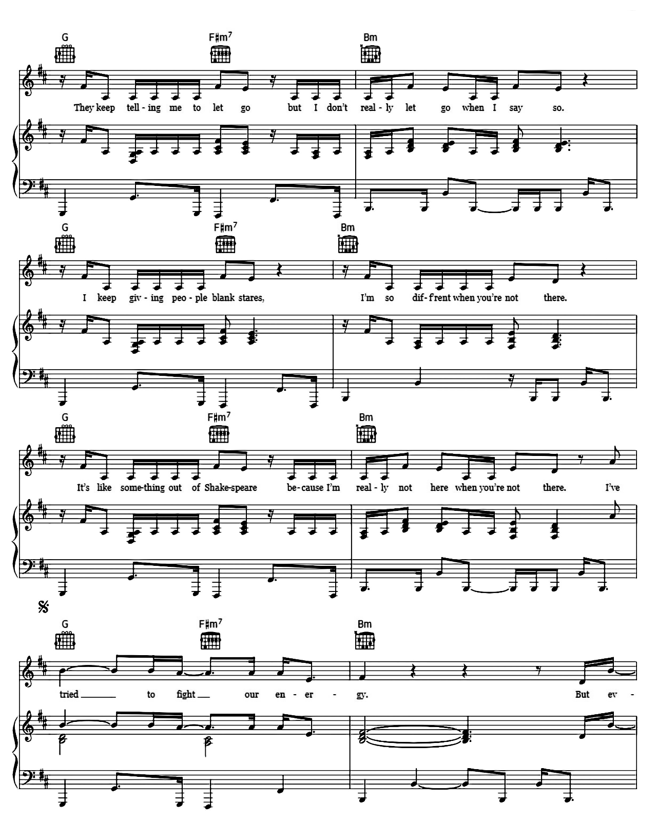 Everytime sheet music 2