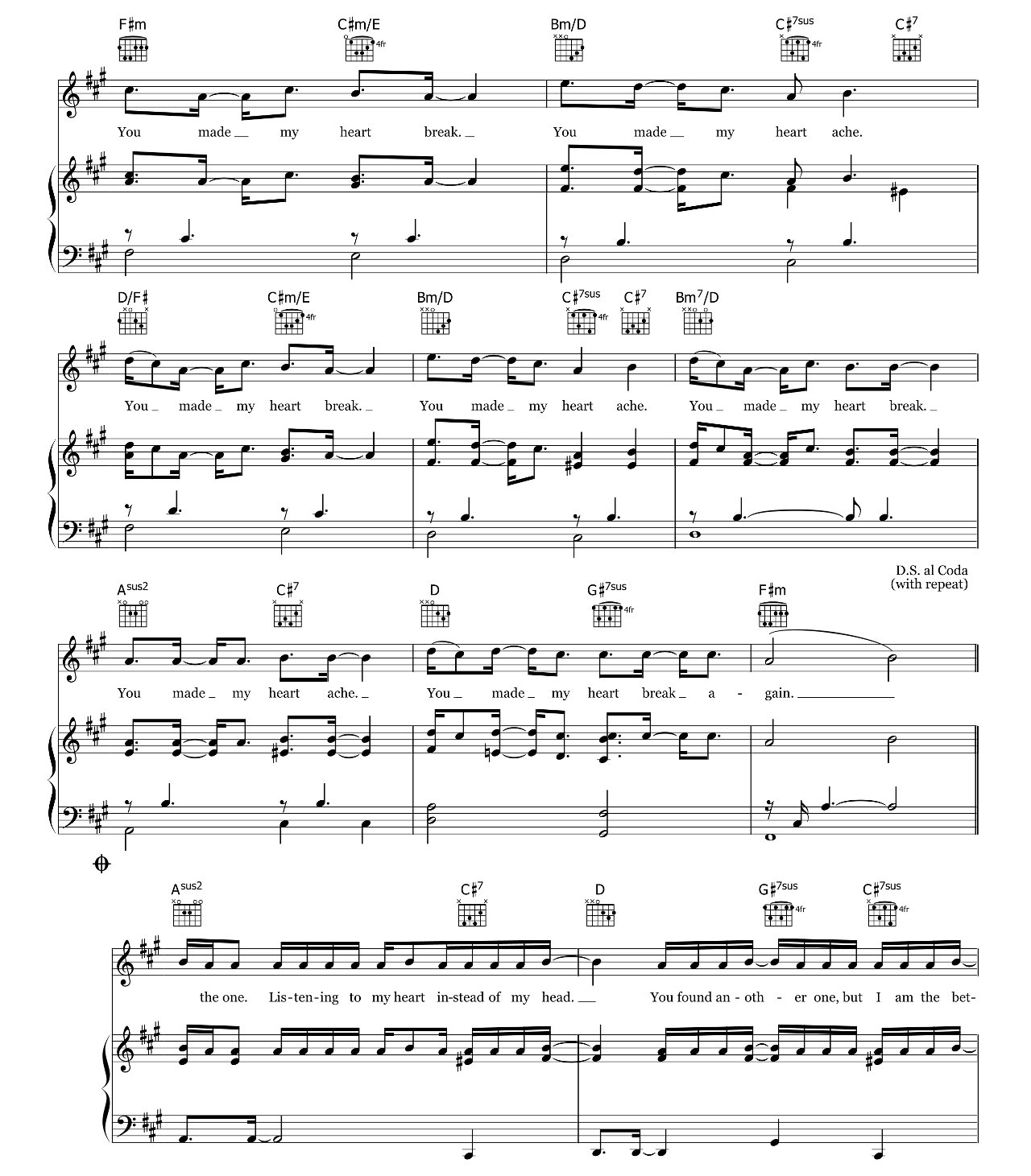 Lucid Dreams sheet music 6