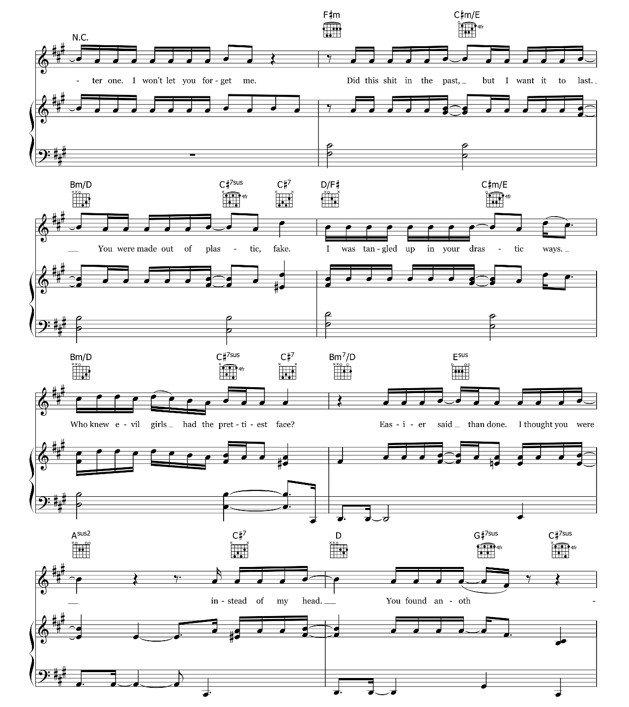 Lucid Dreams sheet music 7